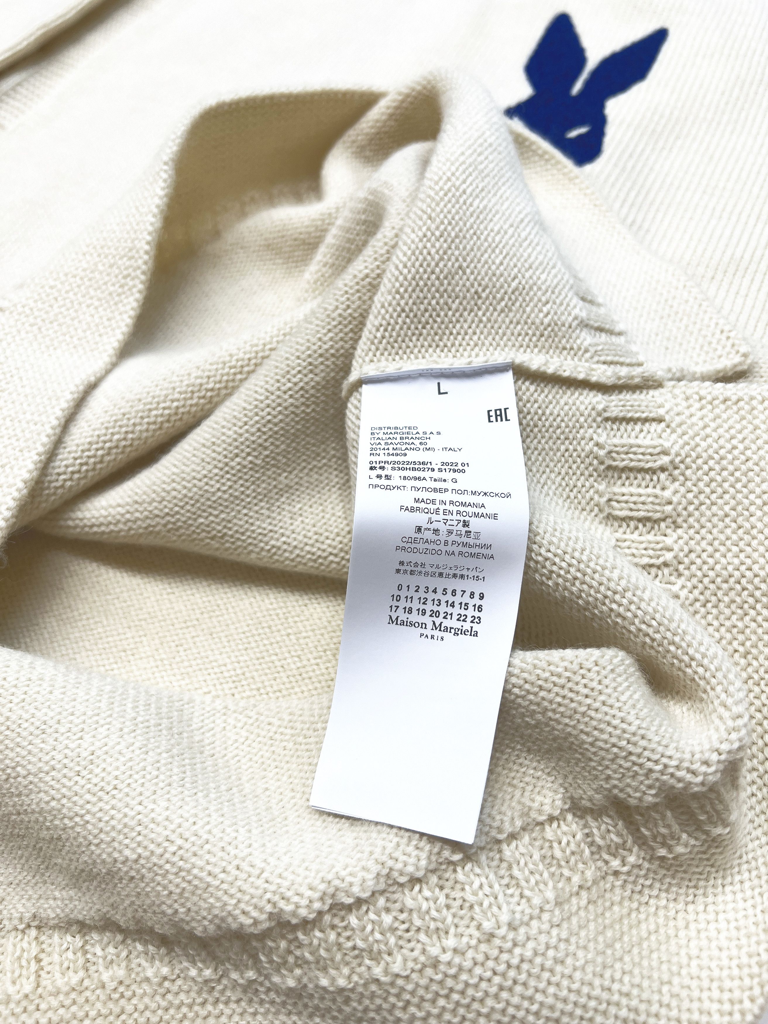 Maison Margiela New — SS22 Embroidered Jumper Size US L / EU 52-54 / 3 - 9 Thumbnail