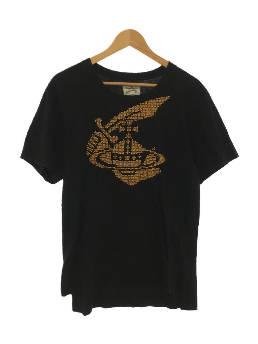 image of Vivienne Westwood Anglomania Orb Printed Tee in Black, Men's (Size Small)