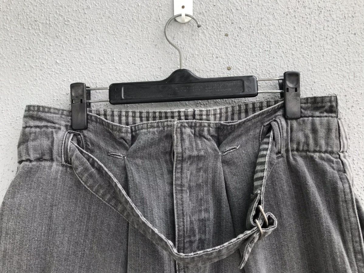 Japanese Brand Japanese OSMOSIS Hickory Stripe Drawstring Waist Denim Pant Size US 34 / EU 50 - 3 Thumbnail