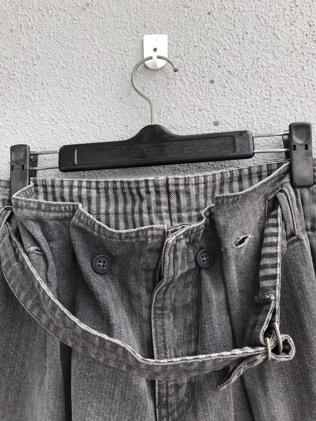 Japanese Brand Japanese OSMOSIS Hickory Stripe Drawstring Waist Denim Pant Size US 34 / EU 50 - 8 Thumbnail
