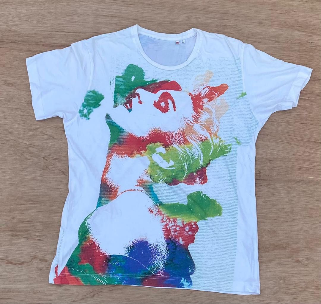 image of Art x Uniqlo Tee in White, Men's (Size Medium)