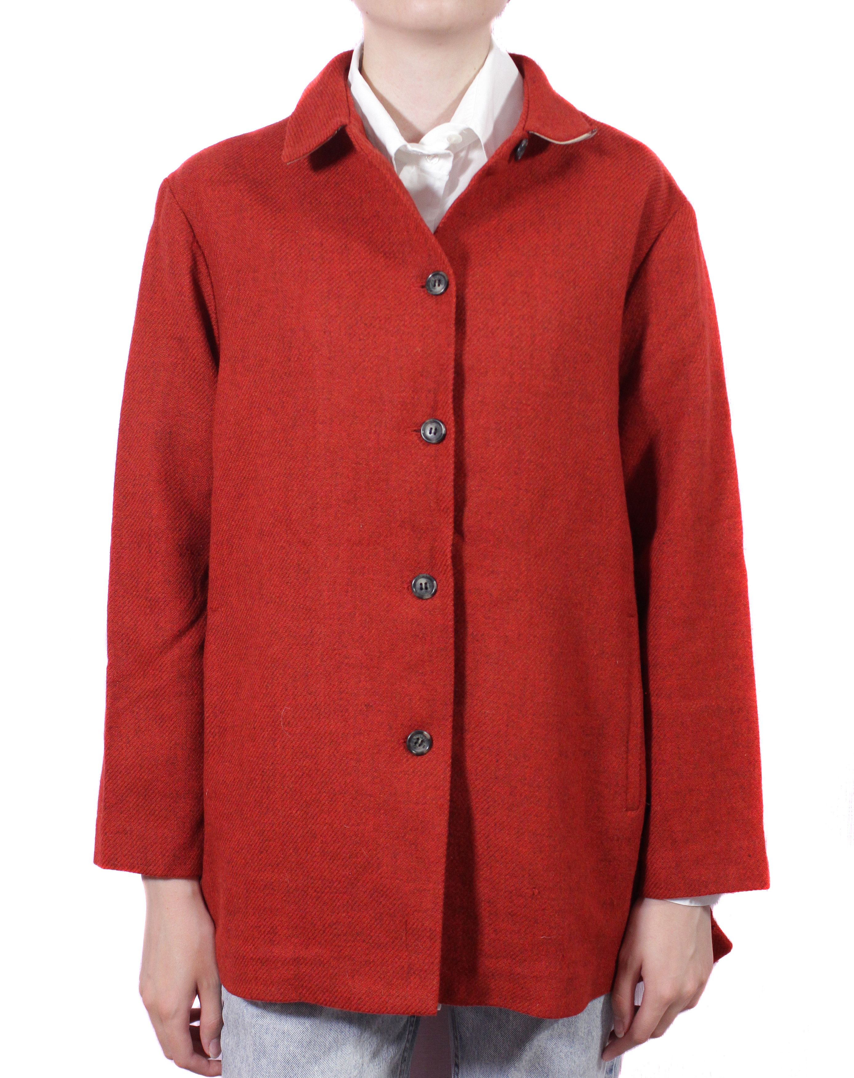 Burberry Nova Check Collar Wool Light Coat 00S Vintage Size S / US 4 / IT 40 - 2 Thumbnail