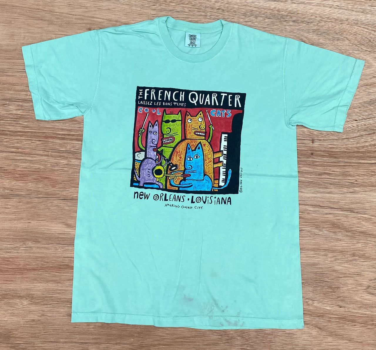 Vintage vintage tee D 35 the french quarter art cool cats Size US M / EU 48-50 / 2 - 1 Thumbnail
