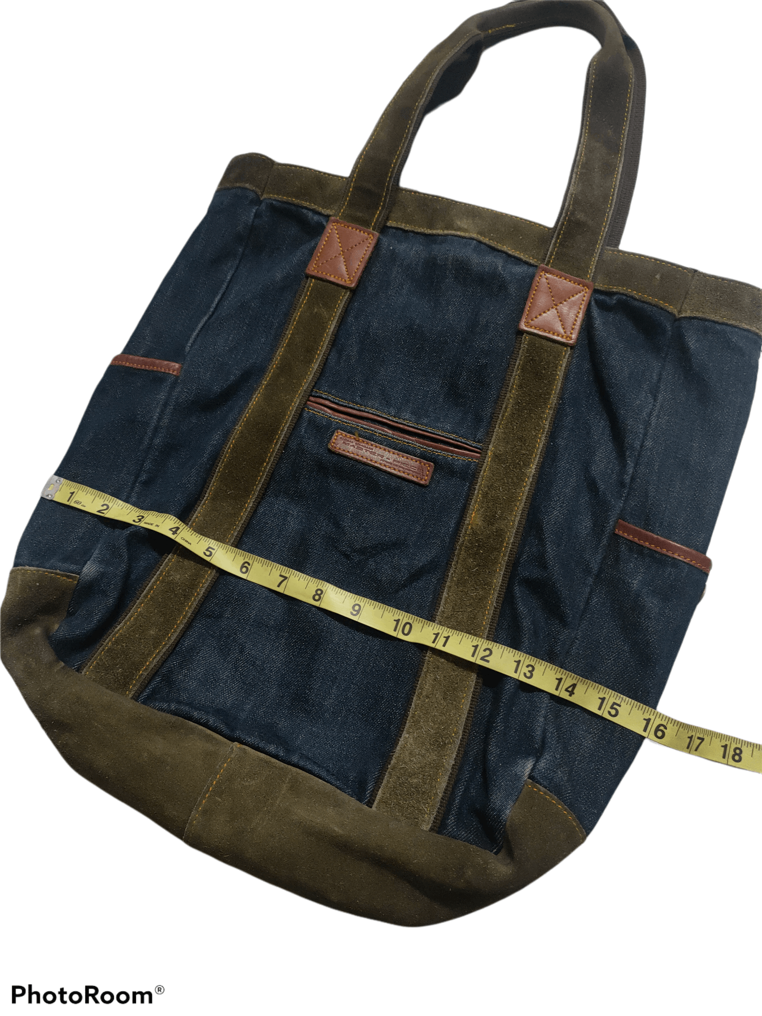 MasterPiece MasterPiece Tote Bag Denime x Leather Material Size ONE SIZE - 7 Thumbnail