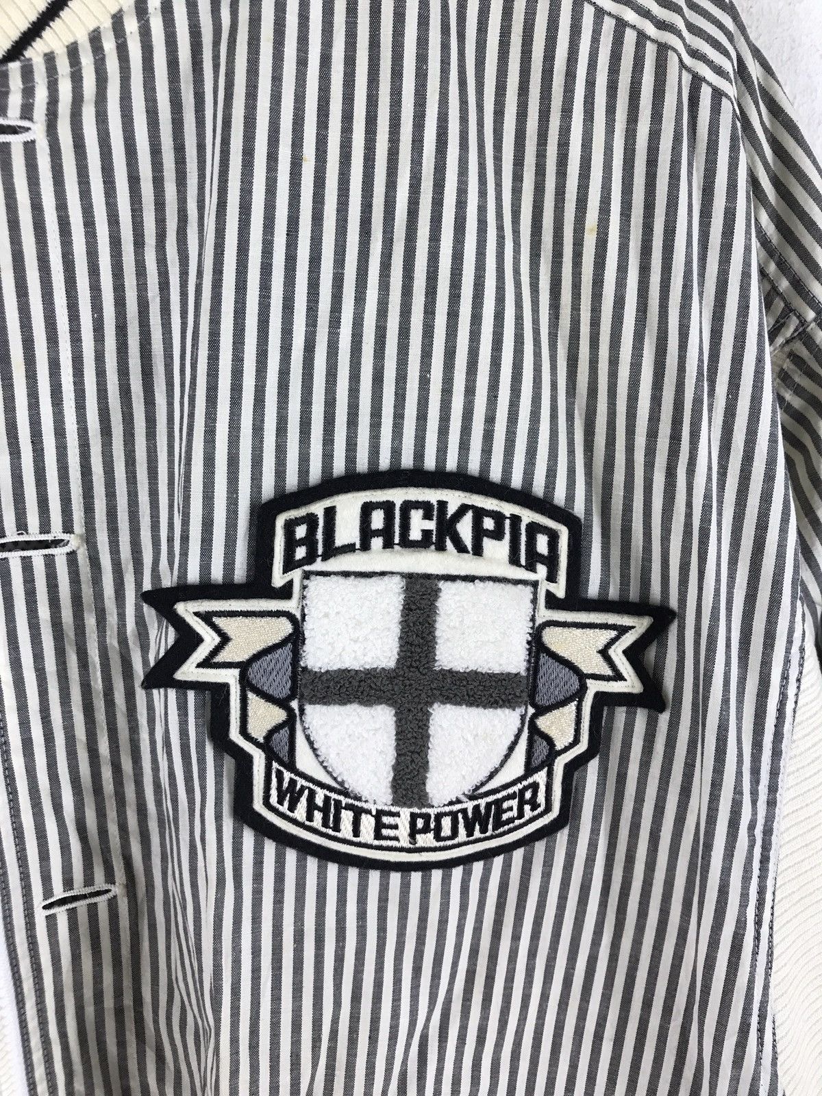 Japanese Brand BLACK PIA WHITE POWER IMPERIAL RAIKA BOMBER STYLE JACKET Size US S / EU 44-46 / 1 - 9 Thumbnail