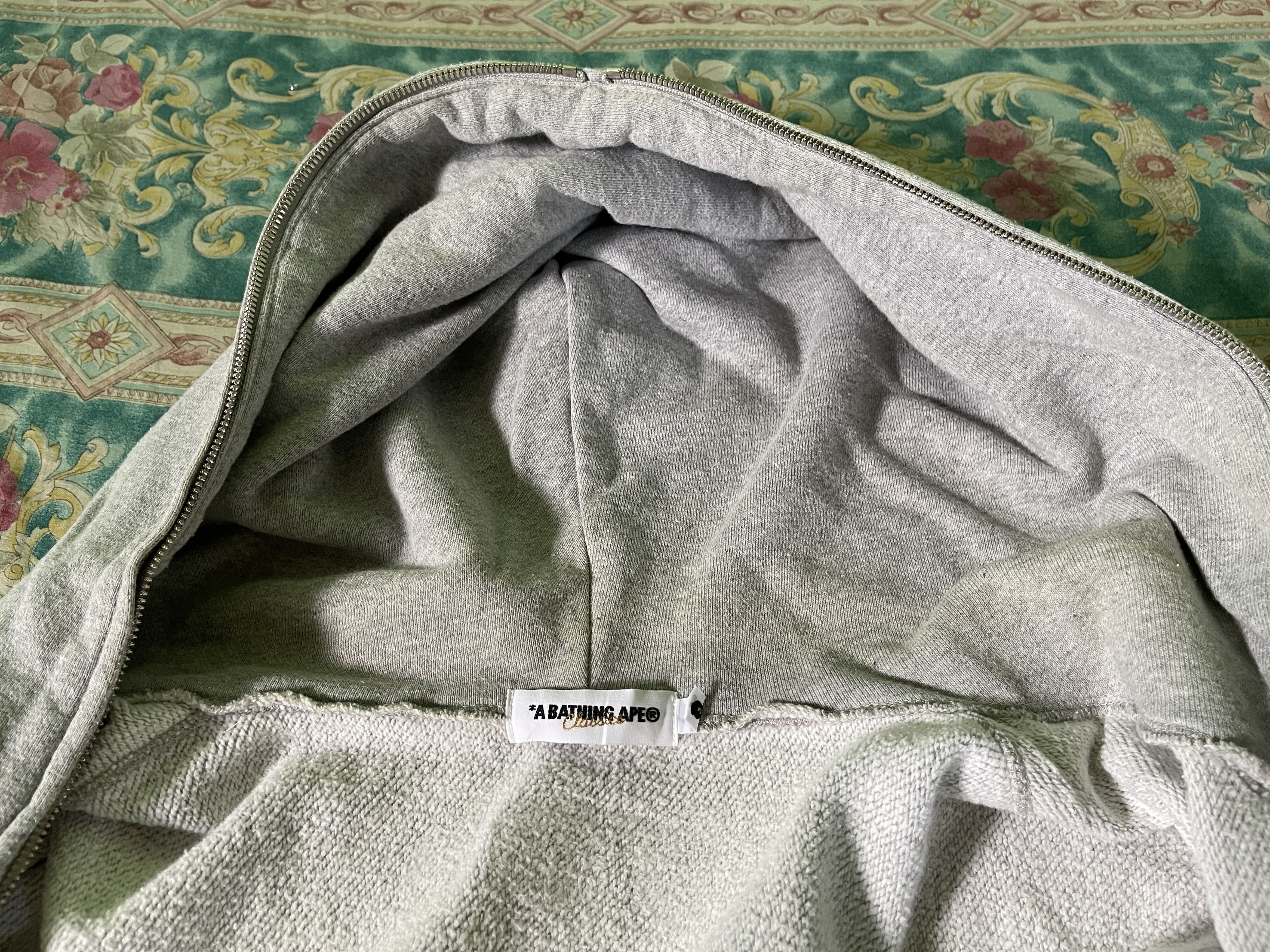 Bape Bape × Nintendo Mario Milo Monogram Full Zip Hoodie Gray Size US M / EU 48-50 / 2 - 16 Thumbnail