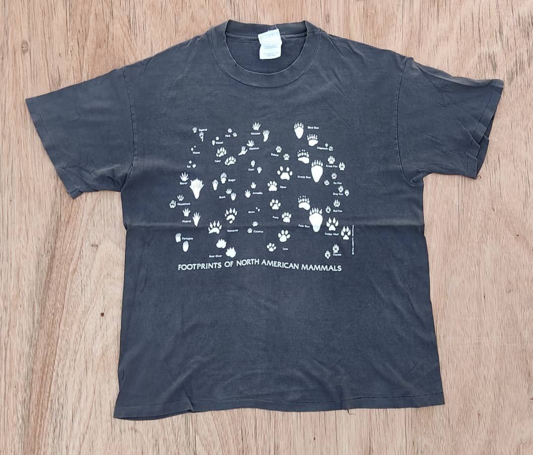 Hanes × Vintage vintage tee mammals ( A 20 ) Size US L / EU 52-54 / 3 - 1 Thumbnail