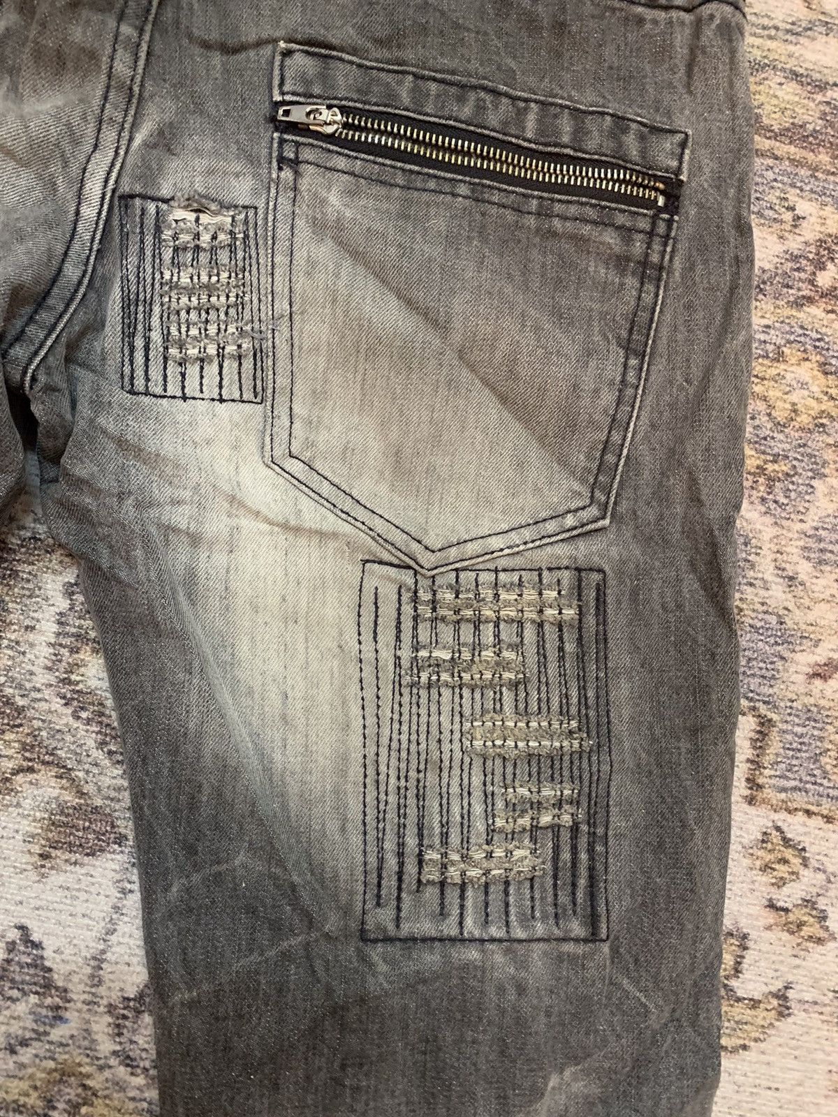 Japanese Brand × Seditionaries × Vintage Japanesse Brand Jeans Style Punk Boro Design Size US 30 / EU 46 - 12 Thumbnail