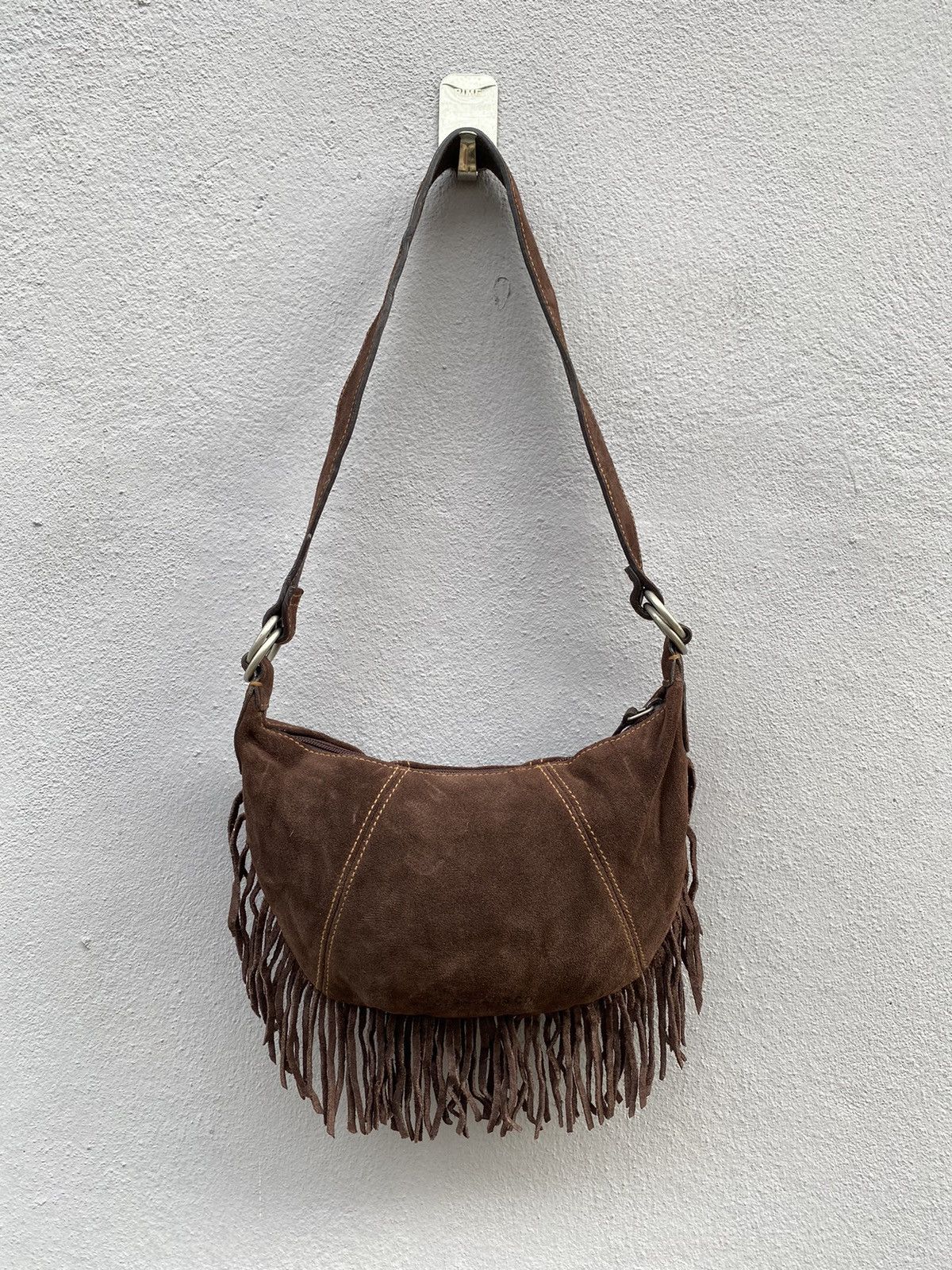 Polo Jeans Co. brown suede purse backpack. Rare. Nothing says fall quite like suede. Meet your new go-to: the  main image 4
