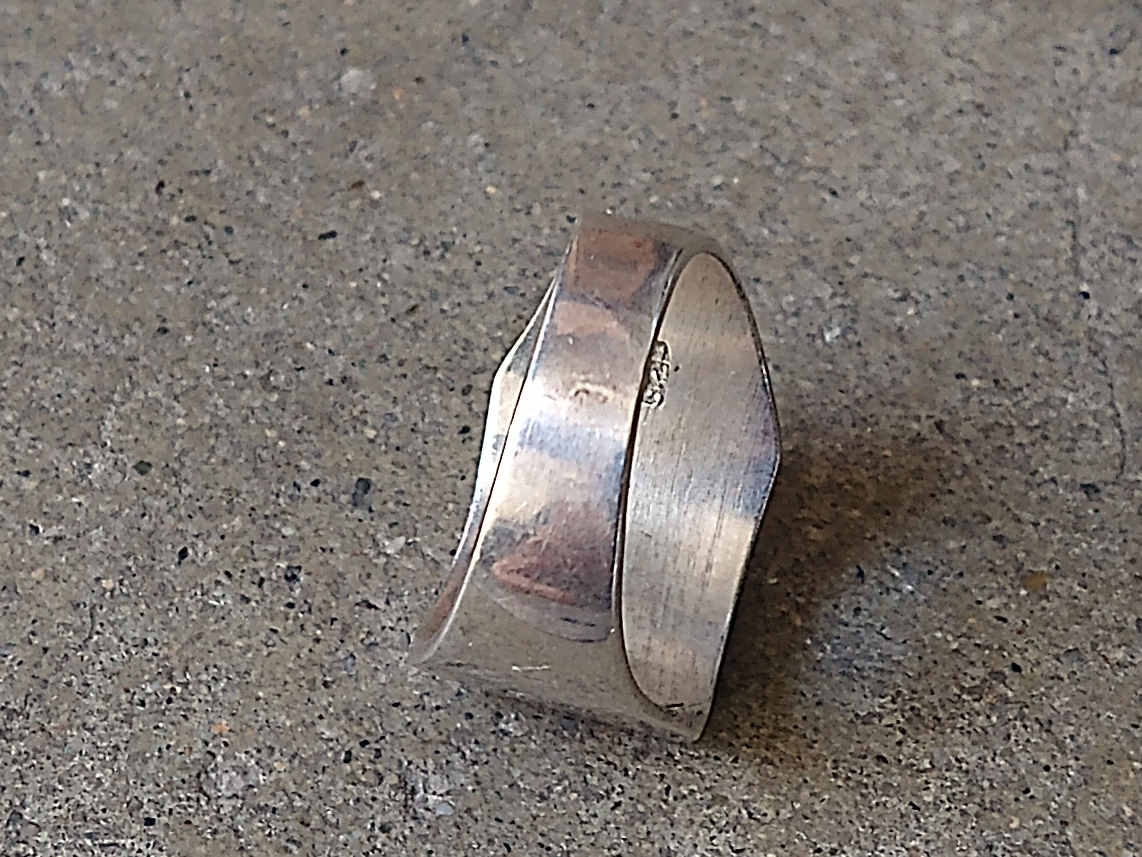 Other Vintage Sterling Silver Ring Size 12.75 Purple Square Modern Size ONE SIZE - 14 Thumbnail