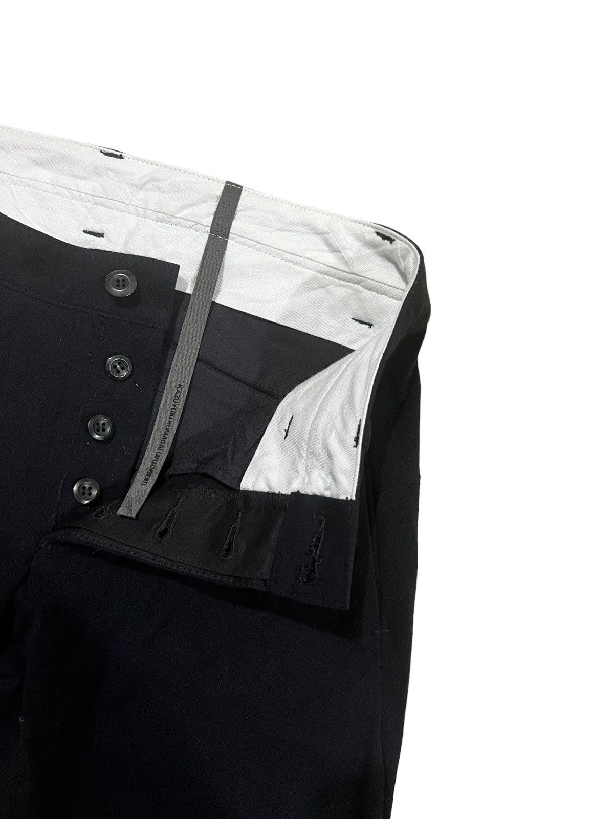Julius GRAIL🔥Kazuyuki Kumagai Attachment J Curve Leg Stretch Pants Size US 30 / EU 46 - 4 Thumbnail