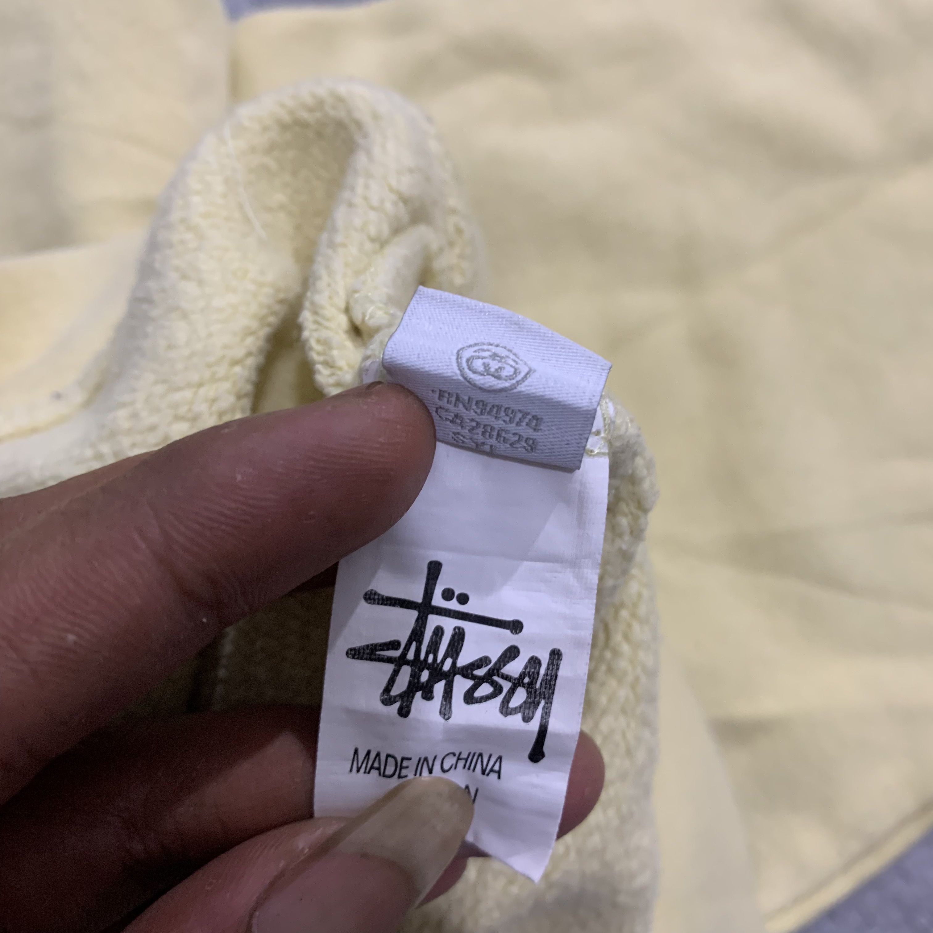 Stussy × Vintage 2000s Stussy Embroidery Logo Cropped Sweatshirt y2k style Size US S / EU 44-46 / 1 - 5 Thumbnail