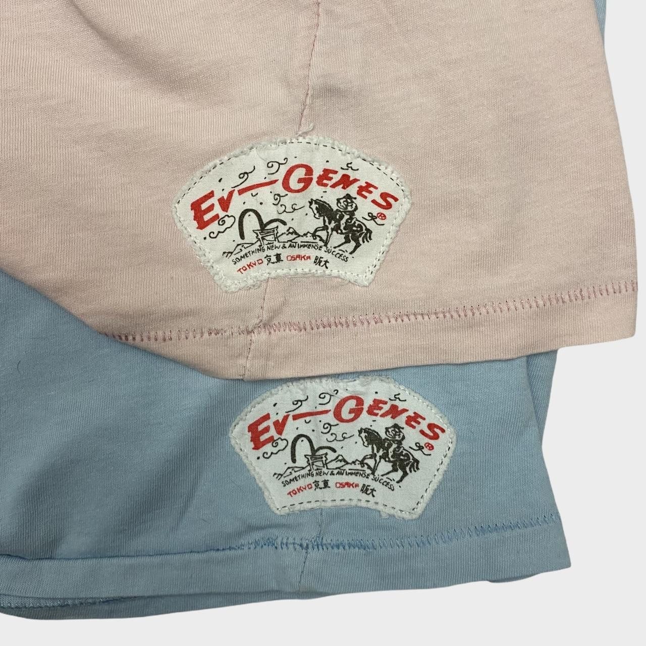Evisu Evisu 00’s pastel tee pair, baby blue and pink. Size S / US 4 / IT 40 - 3 Thumbnail