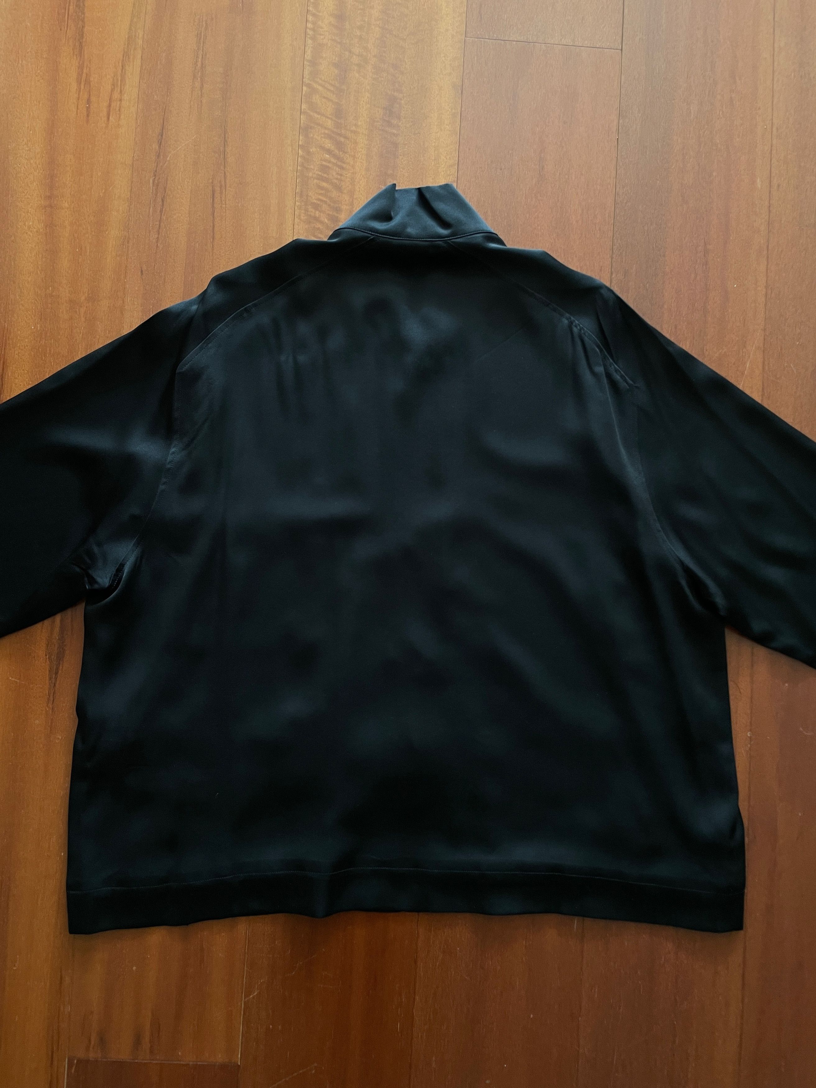 Haider Ackermann Concealed Button Short-Sleeve Silk Shirt Size US L / EU 52-54 / 3 - 2 Thumbnail