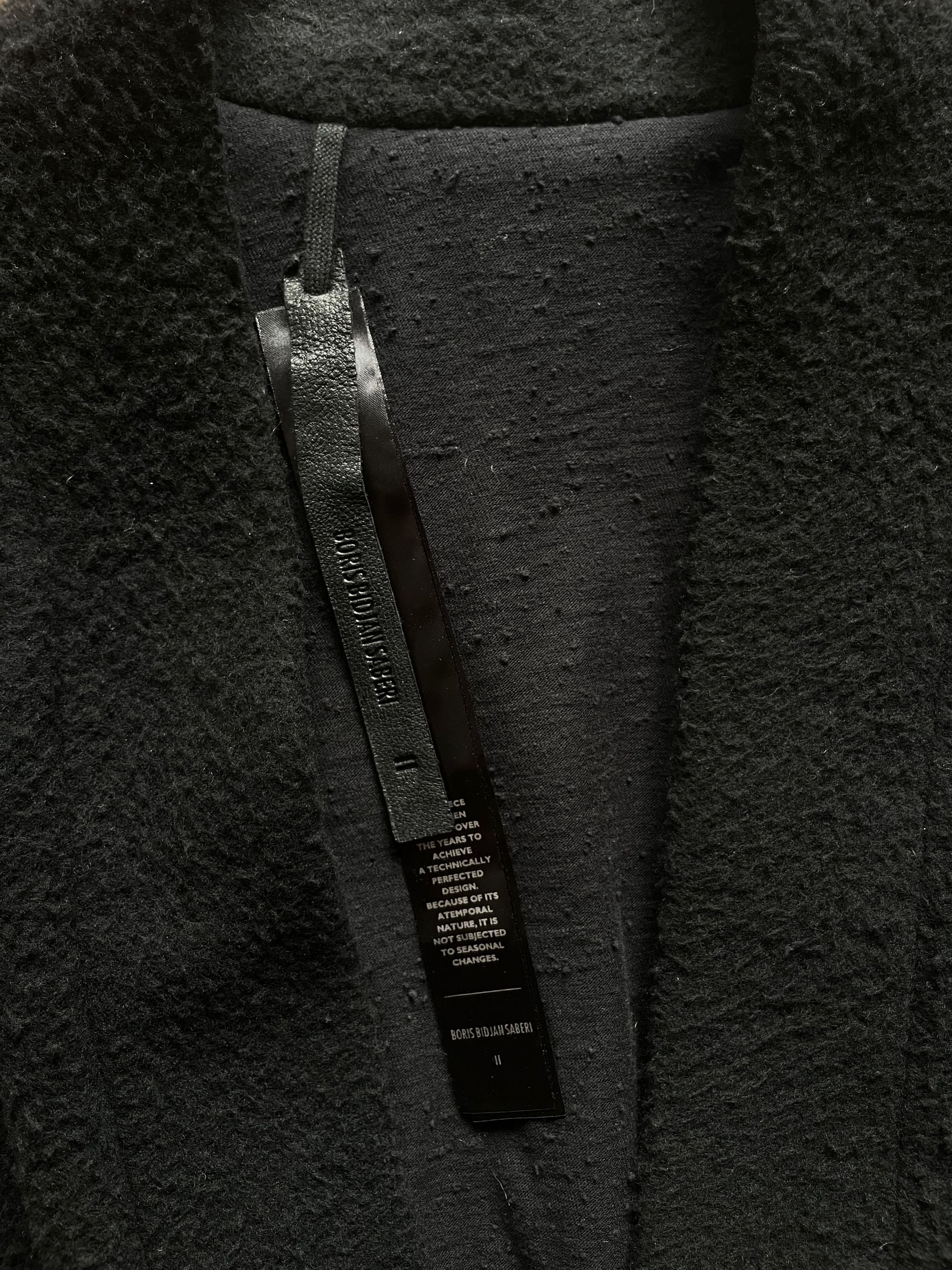 Boris Bidjan Saberi Brushed Wool Cardigan Size US L / EU 52-54 / 3 - 4 Thumbnail