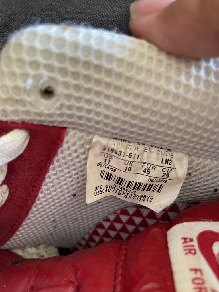 Nike Slam Jam Air Force 1 Supreme 2008 Size US 11 / EU 44 - 9 Thumbnail