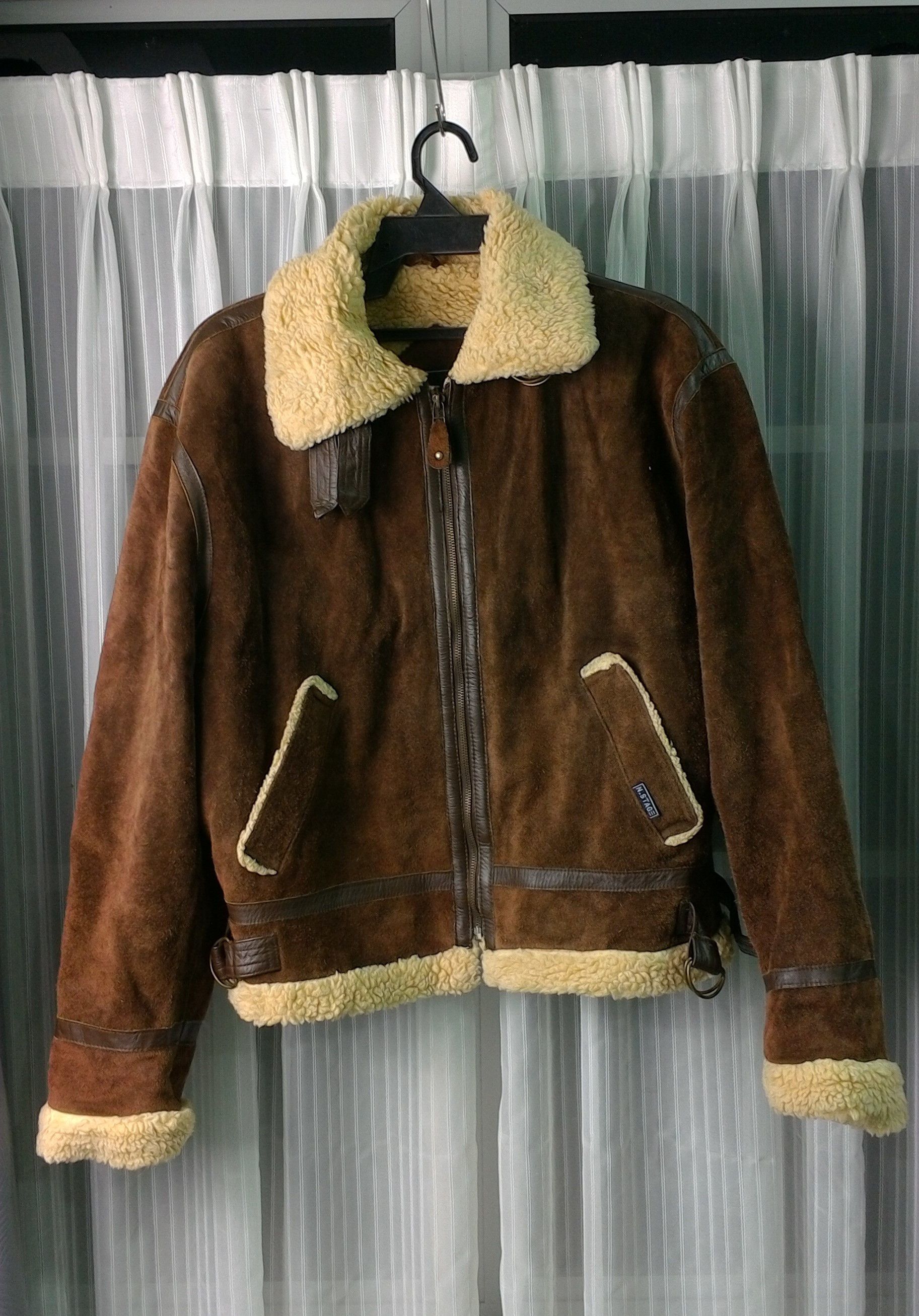 Japanese Brand VINTAGE NEXT STAGE SHERPA DESIGN LEATHER JACKET Size US M / EU 48-50 / 2 - 1 Thumbnail