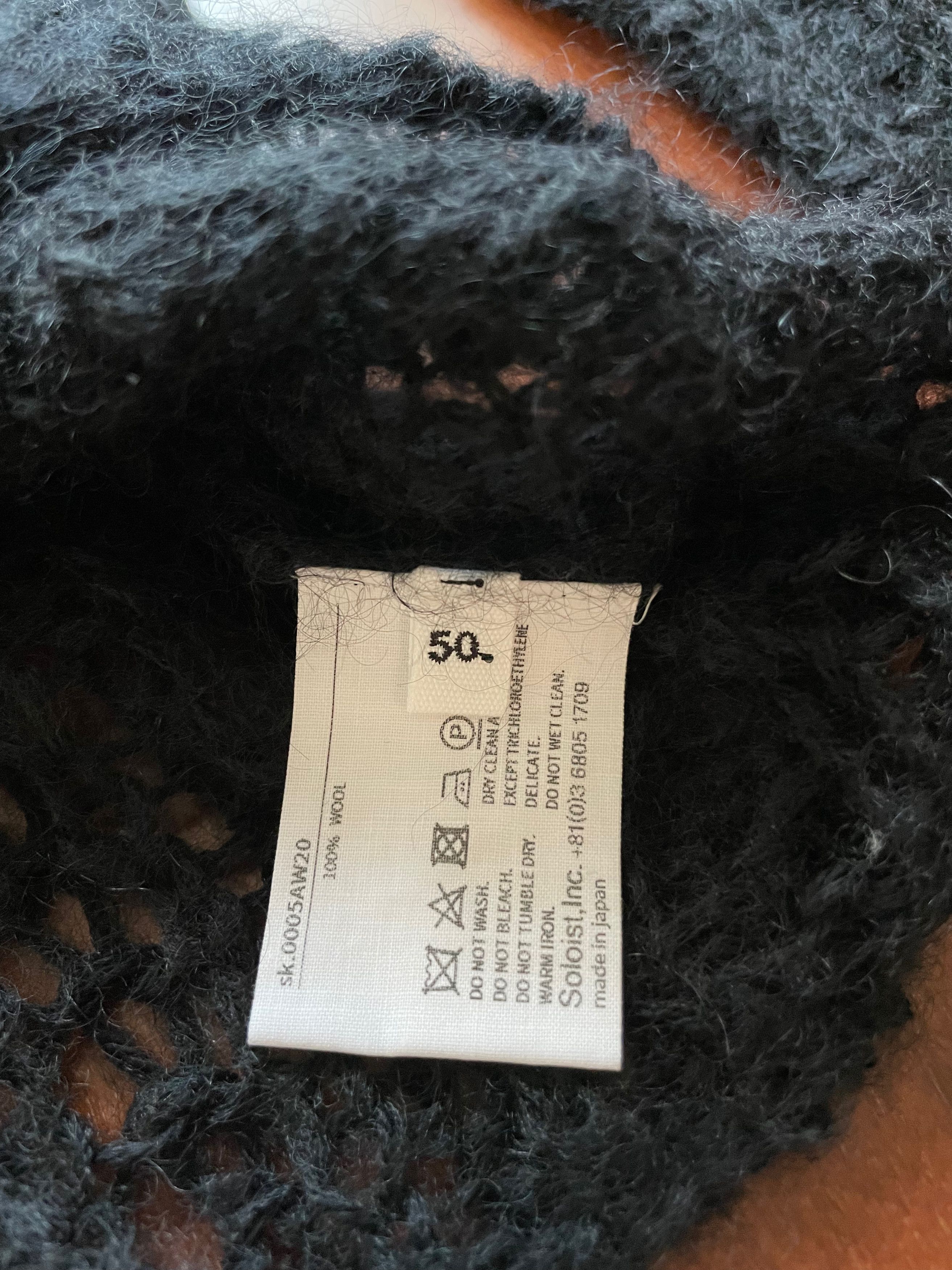 Takahiromiyashita The Soloist. Open-Weave Wool Sweater Size US L / EU 52-54 / 3 - 3 Thumbnail