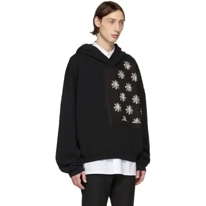 Haider Ackermann Hand Embroidered Perth Patch Hoodie Size US XL / EU 56 / 4 - 7 Thumbnail