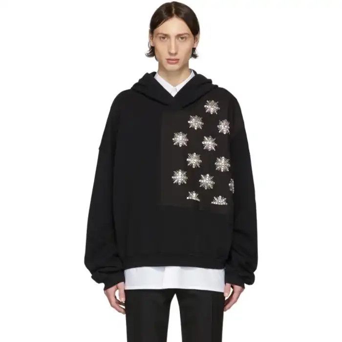 Haider Ackermann Hand Embroidered Perth Patch Hoodie Size US XL / EU 56 / 4 - 6 Thumbnail