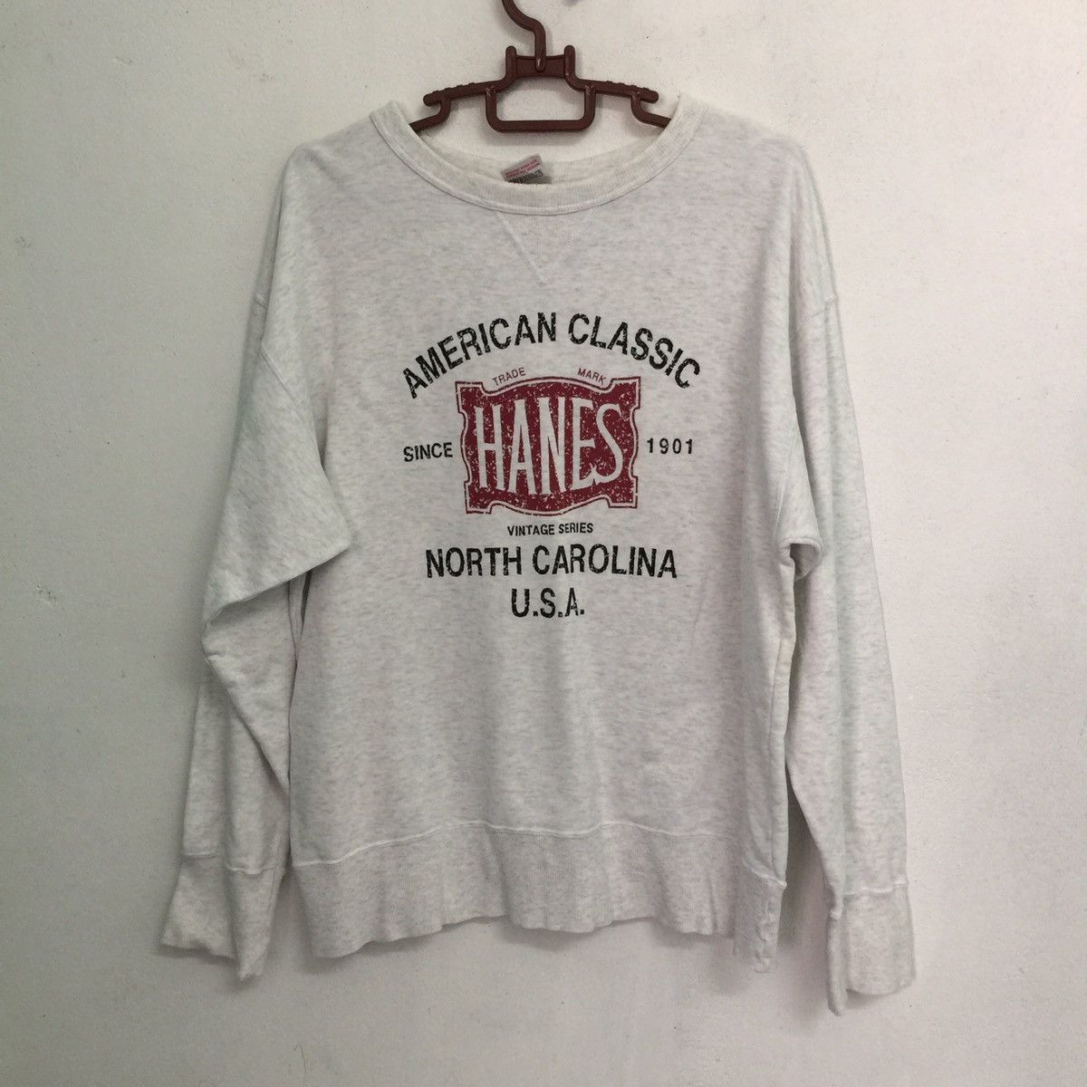 image of American Classics x Hanes Vintage & American Classic Hanes Sweatshirt From Japan, Men's (Size Large