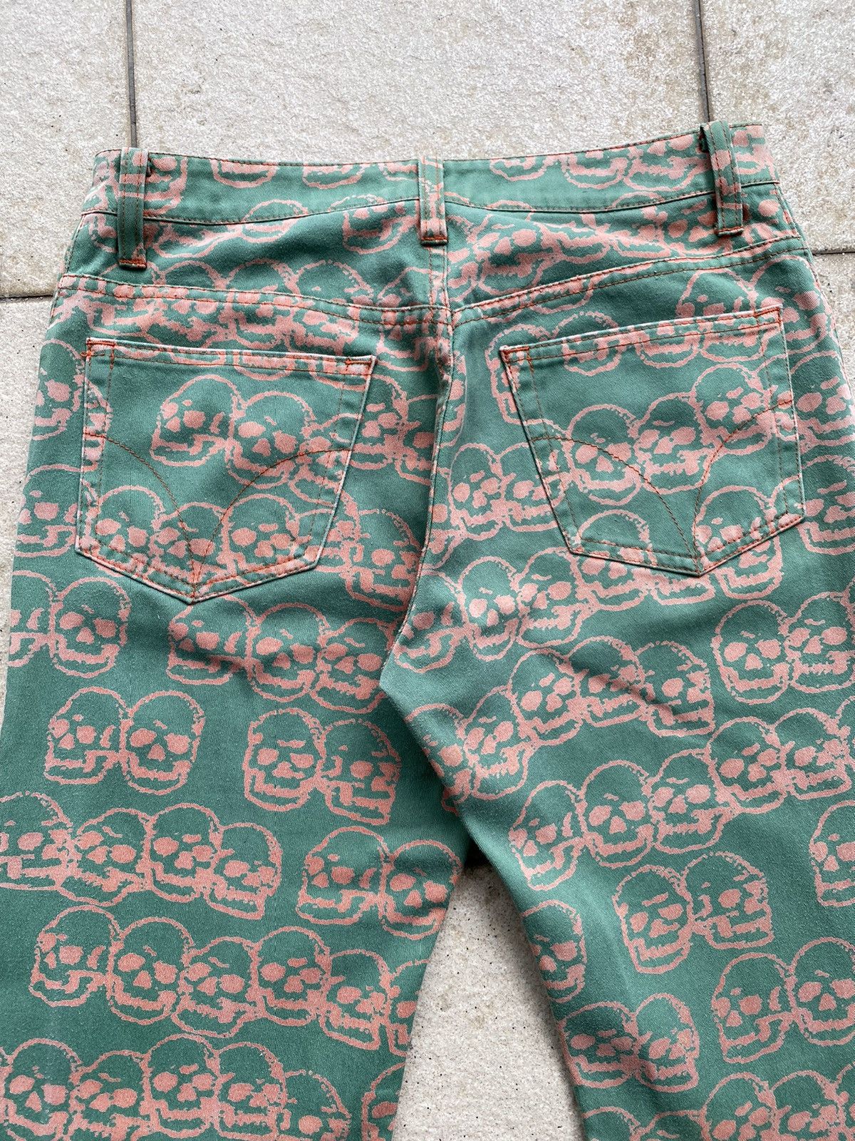 Hysteric Glamour Vintage 1990’s HYSTERIC GLAMOUR Skulls Fullprint Pant Size US 28 / EU 44 - 9 Thumbnail