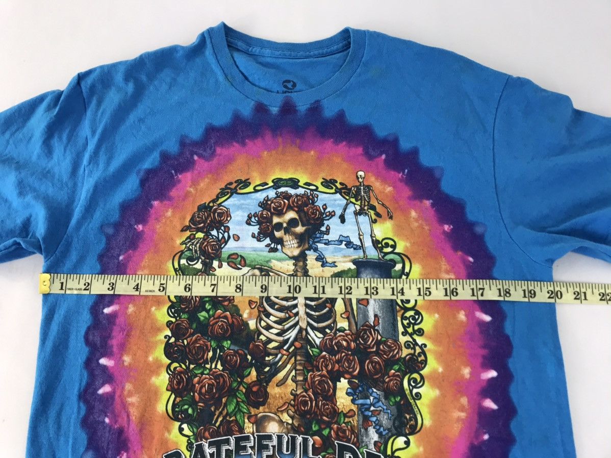 Grateful Dead × Liquid Blue 90s Rare Liquid Grateful Dead Rock Skull Rose Bone Tie Dye Size US M / EU 48-50 / 2 - 5 Thumbnail