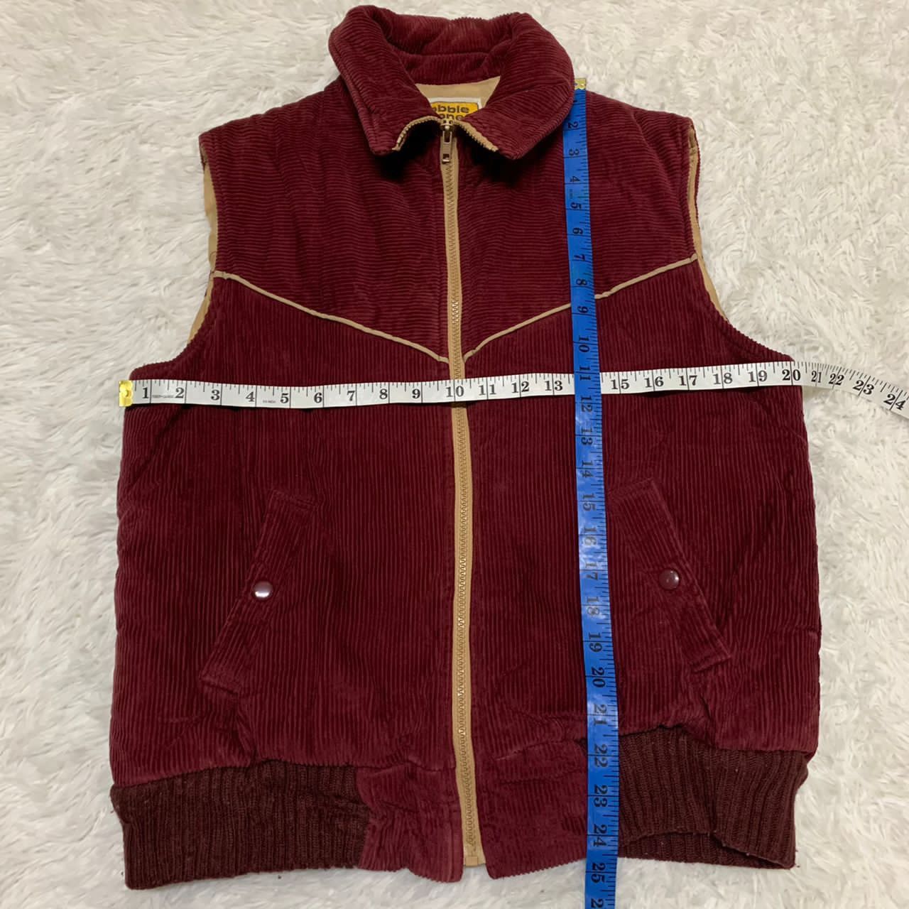 Japanese Brand Cobble stones corduroy vest Size US M / EU 48-50 / 2 - 3 Thumbnail