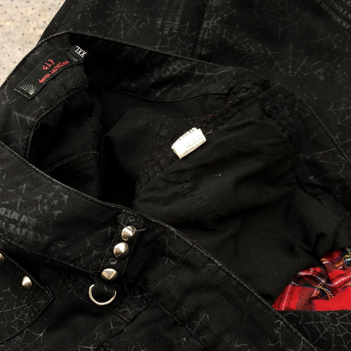 20471120 Gothic Lolita & Punk Distressed Pants Size US 36 / EU 52 - 5 Thumbnail