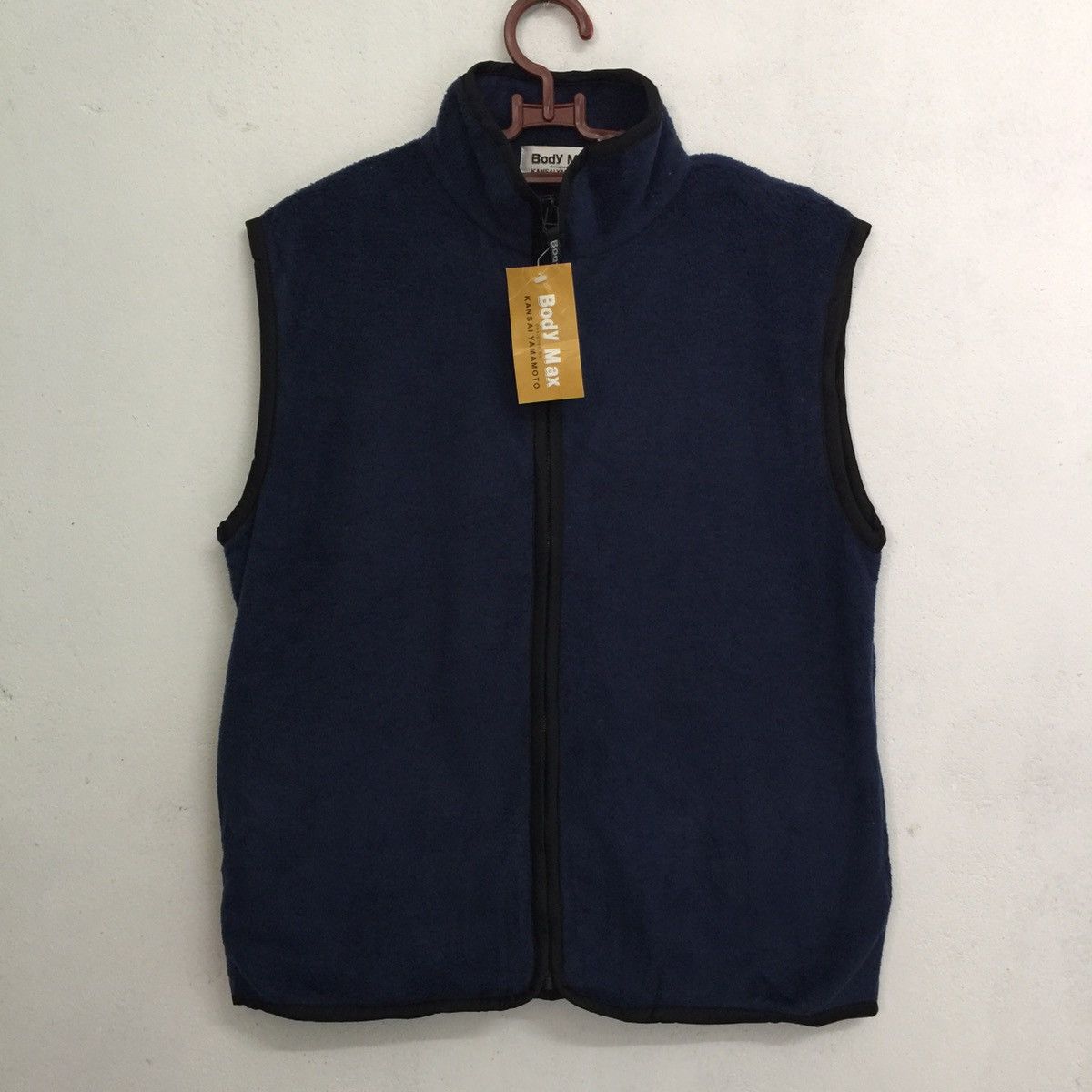 Japanese Brand Body Max by Kansai Yamamoto Fleece Vest Zipper Jacket Size US L / EU 52-54 / 3 - 1 Thumbnail