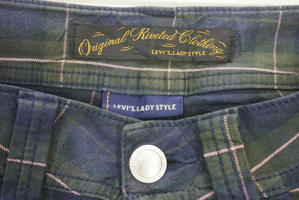 Levi's Lady Style Original Riveted Clothing Bootcut Flare Tartan Grailed