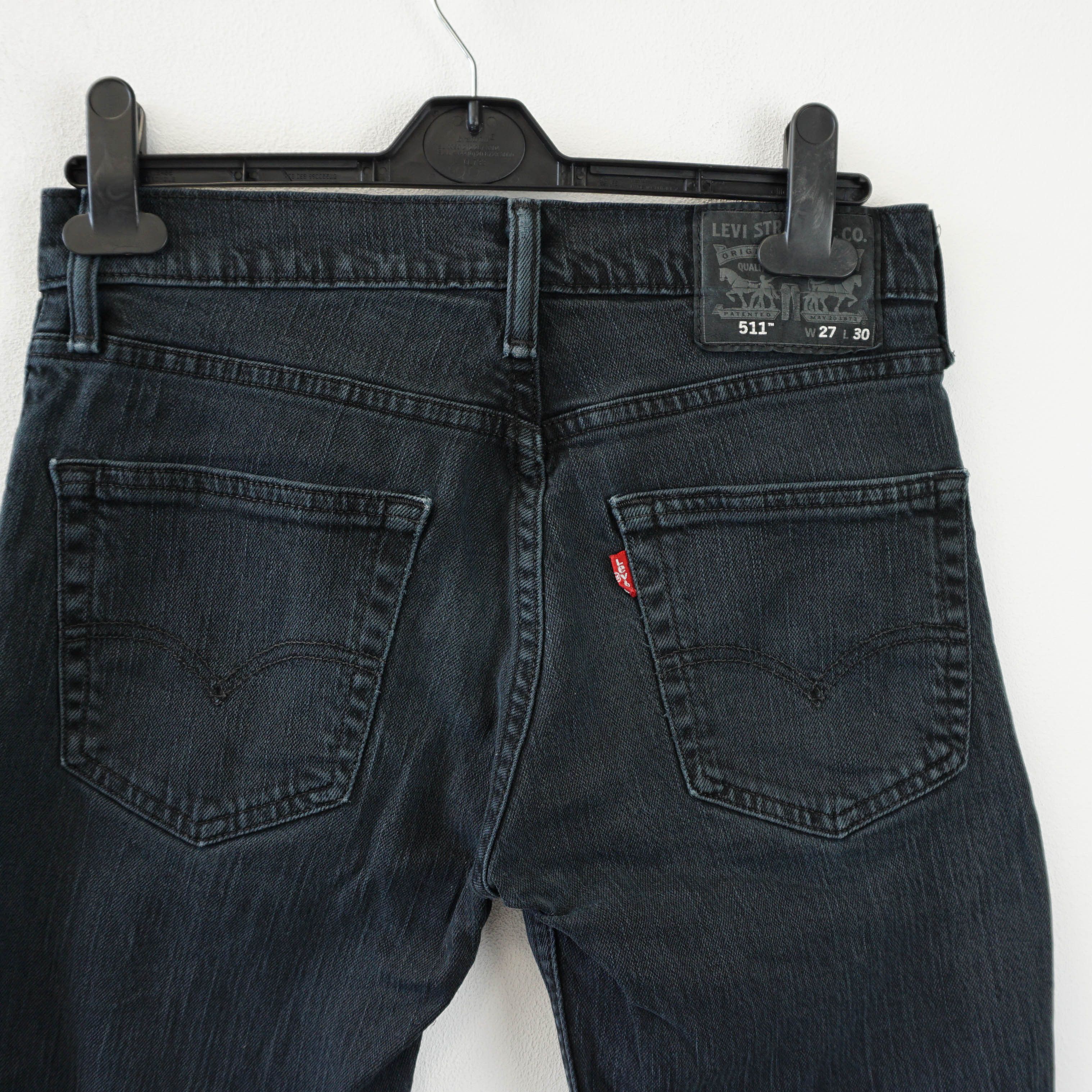 Levi's 511 Essential Black Jeans Size 27" / US 4 / IT 40 - 2 Thumbnail