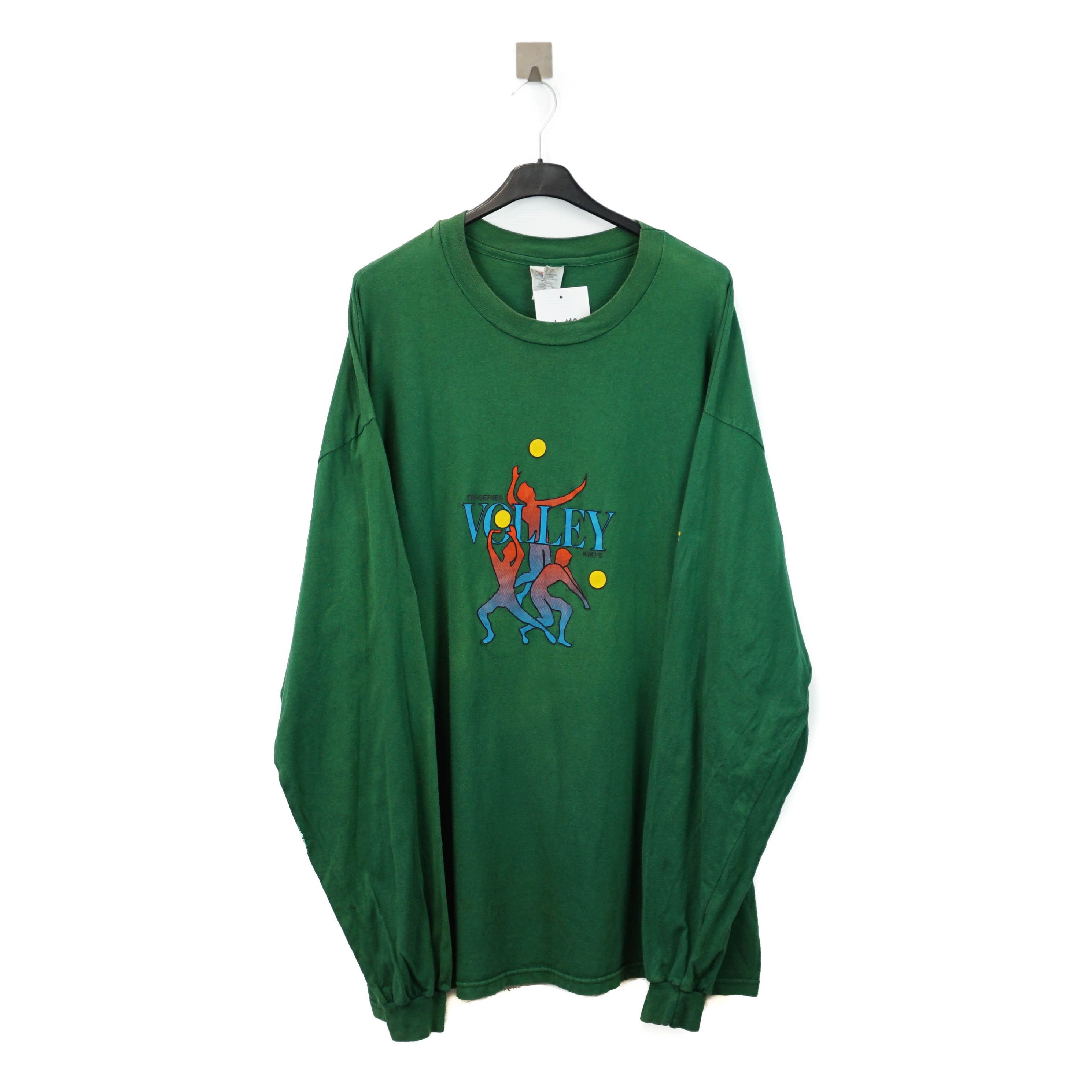 Hanes × Vintage 1990's Archive Volley Graphic L/S Tee Size US XXL / EU 58 / 5 - 1 Thumbnail