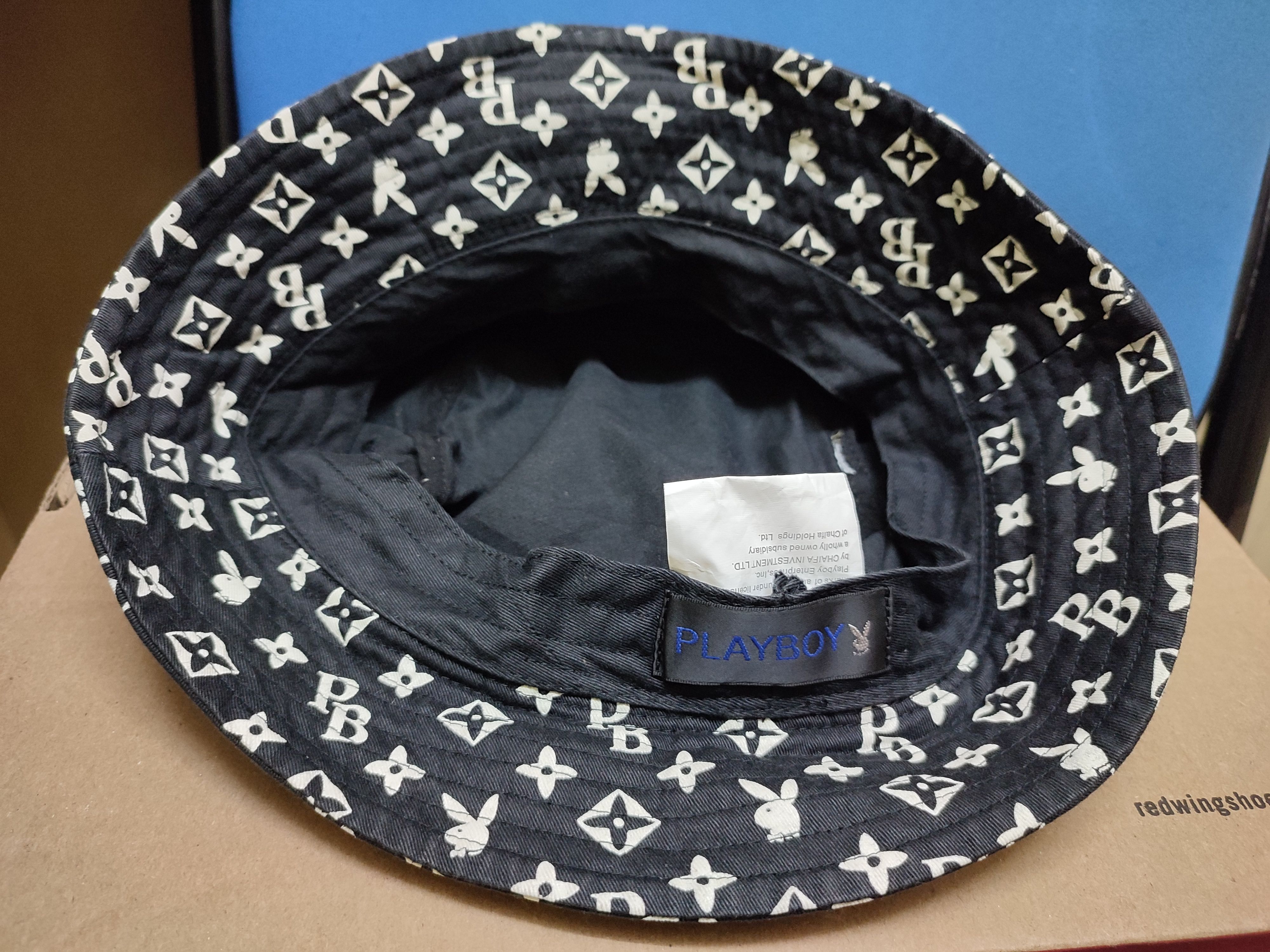 Playboy ♦️Vintage Playboy Monogram Bucket Hat Size ONE SIZE - 4 Thumbnail