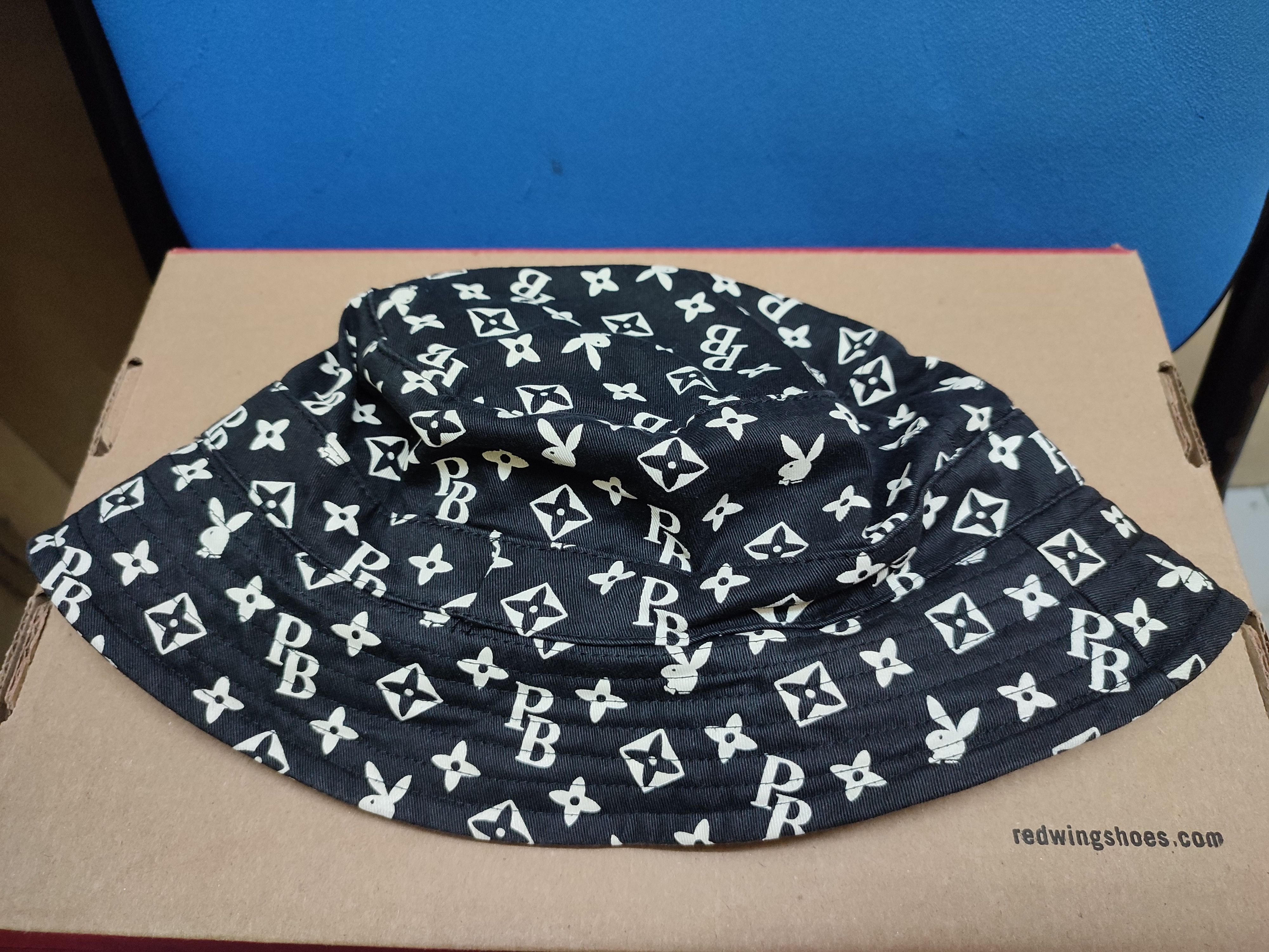 Playboy ♦️Vintage Playboy Monogram Bucket Hat Size ONE SIZE - 6 Thumbnail