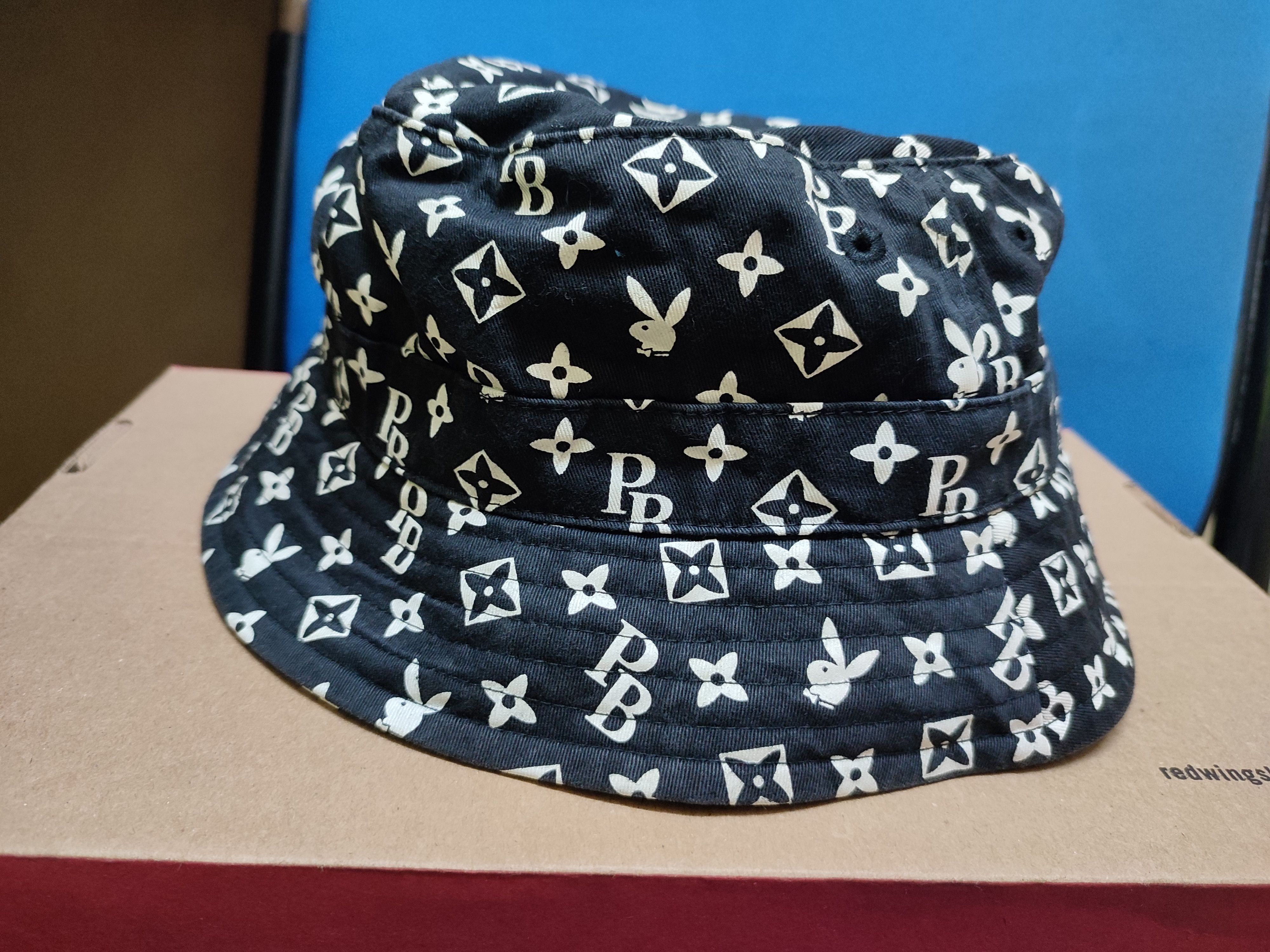 Playboy ♦️Vintage Playboy Monogram Bucket Hat Size ONE SIZE - 2 Thumbnail