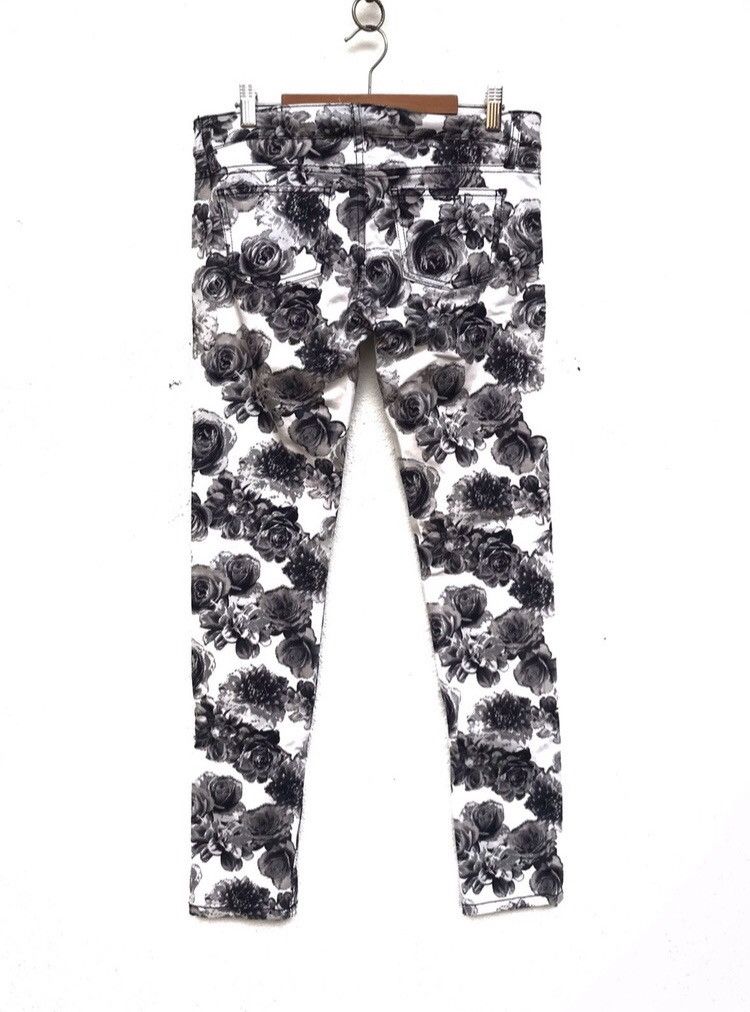 Vintage 🔥Very Nice Rose Pattern Slim Fit Pants Size US 29 - 2 Thumbnail