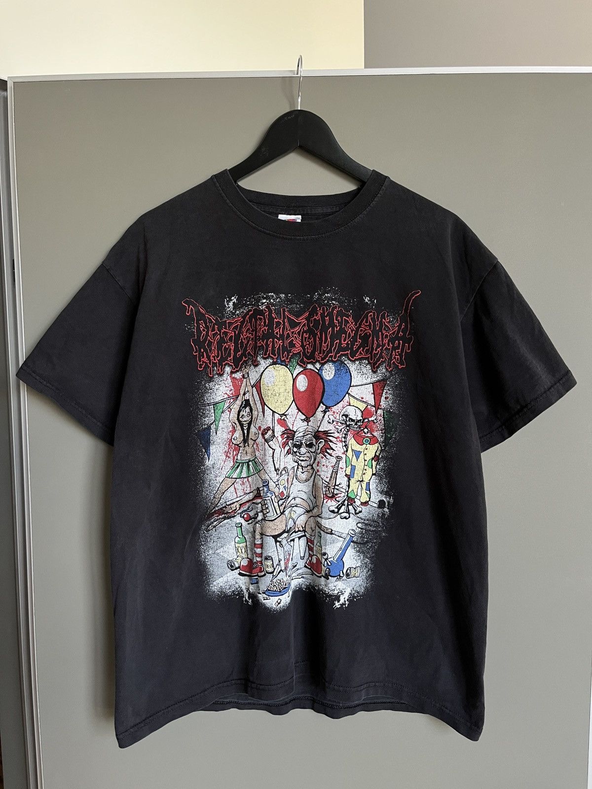 image of Rock Band x Rock T Shirt Rectal Smegma Goregrind Brutal Death Metal Band T-Shirt in Black (Size XL)