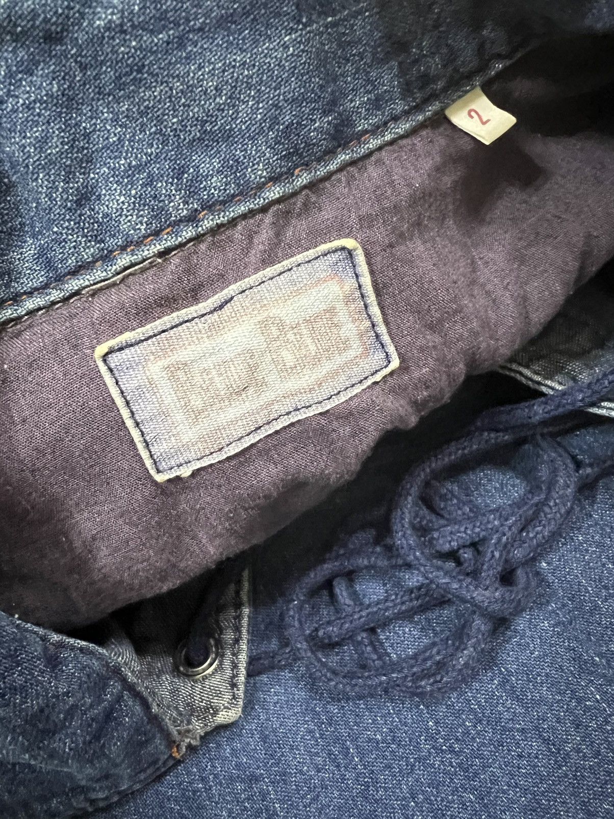 45rpm GRAIL🔥Indigo Dyed Drawstring Denim Pullover Kapital Size US M / EU 48-50 / 2 - 8 Thumbnail