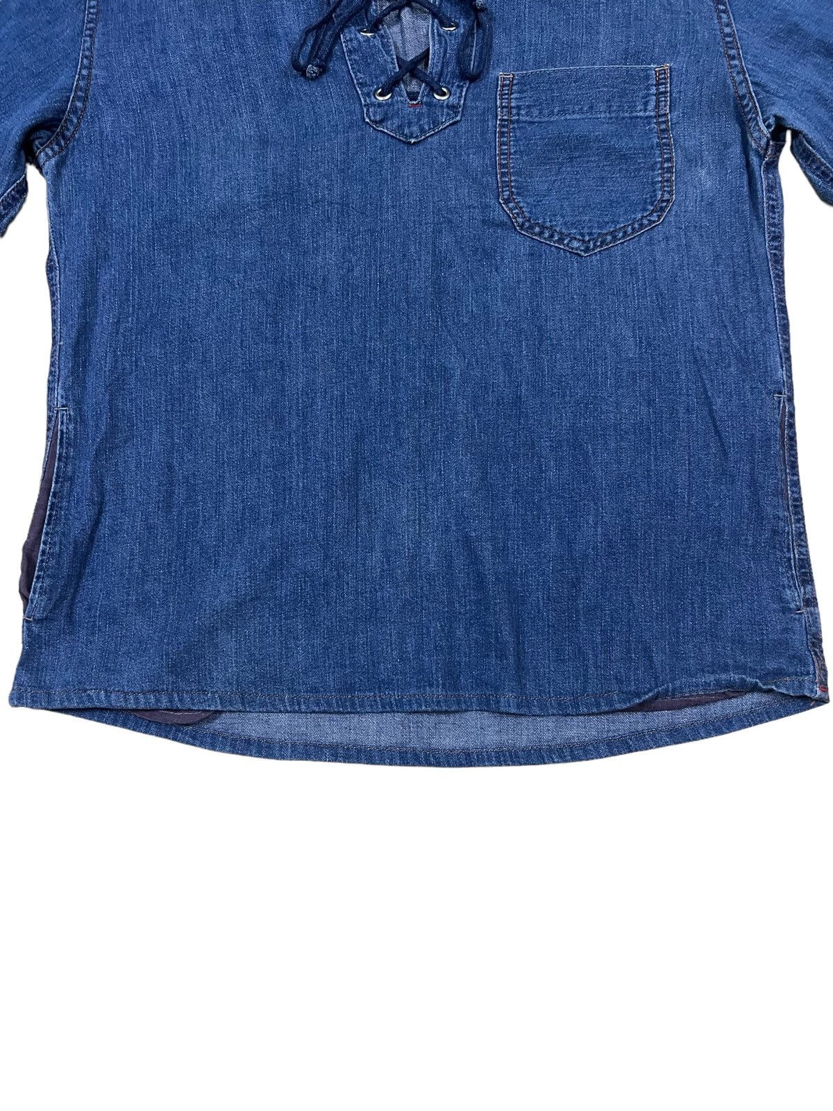 45rpm GRAIL🔥Indigo Dyed Drawstring Denim Pullover Kapital Size US M / EU 48-50 / 2 - 4 Thumbnail