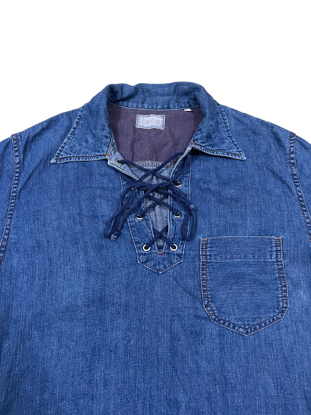 45rpm GRAIL🔥Indigo Dyed Drawstring Denim Pullover Kapital Size US M / EU 48-50 / 2 - 3 Thumbnail
