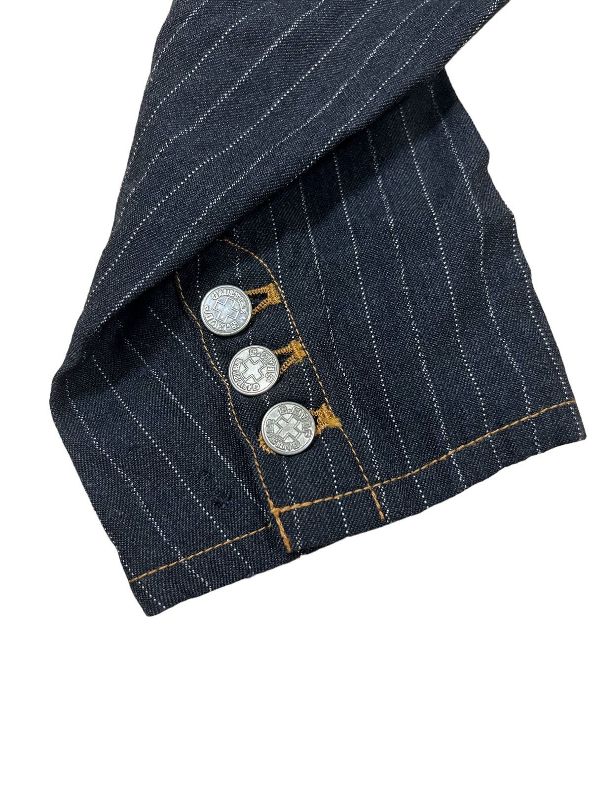 Jean Paul Gaultier 1980s Jean Paul Gaultier 🇮🇹 Hybrid Sleeve Denim Jacket Size US S / EU 44-46 / 1 - 6 Thumbnail