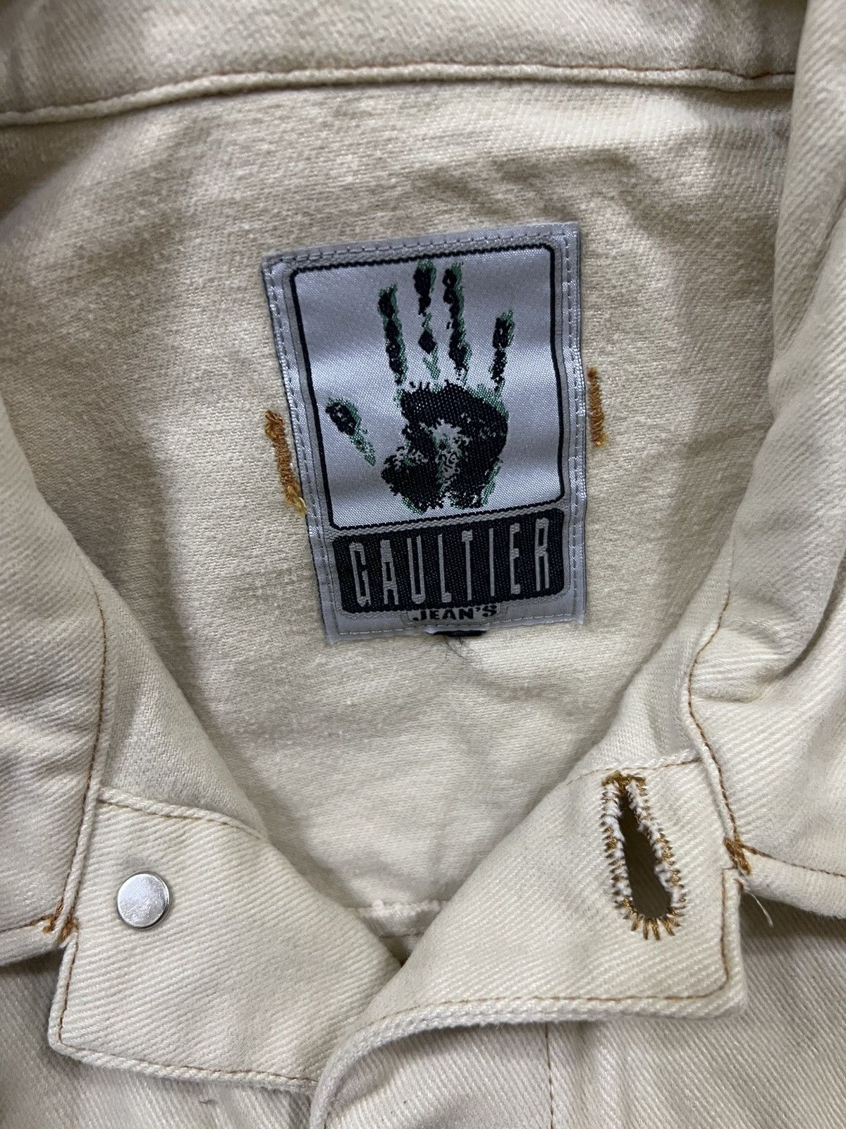 Jean Paul Gaultier 1980s Jean Paul Gaultier 🇮🇹 Hybrid Sleeve Denim Jacket Size US S / EU 44-46 / 1 - 8 Thumbnail