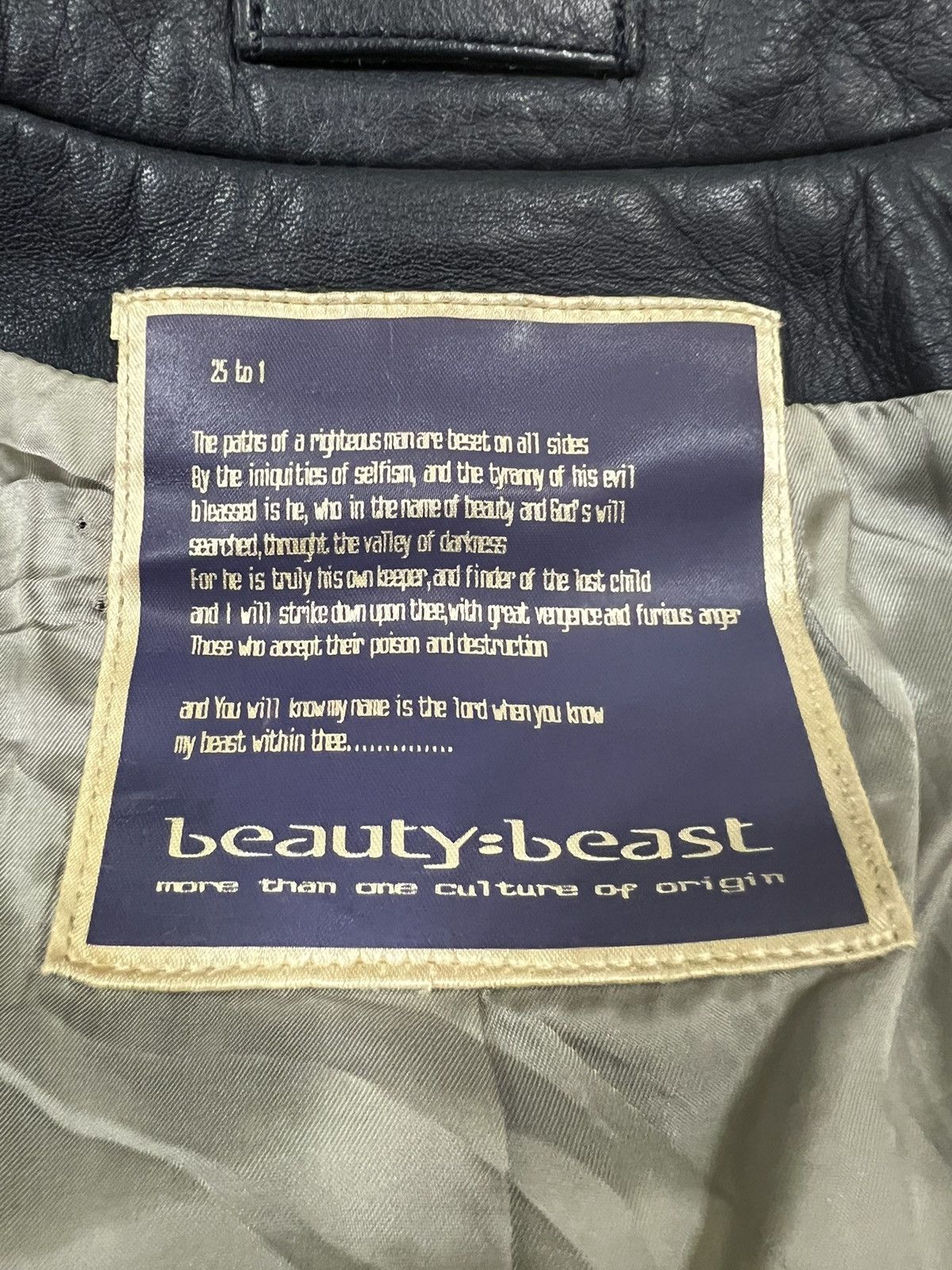 Beauty Beast SAMPLE Beauty Beast 🇯🇵 Cow Leather Unstructured Jacket Size US XS / EU 42 / 0 - 6 Thumbnail