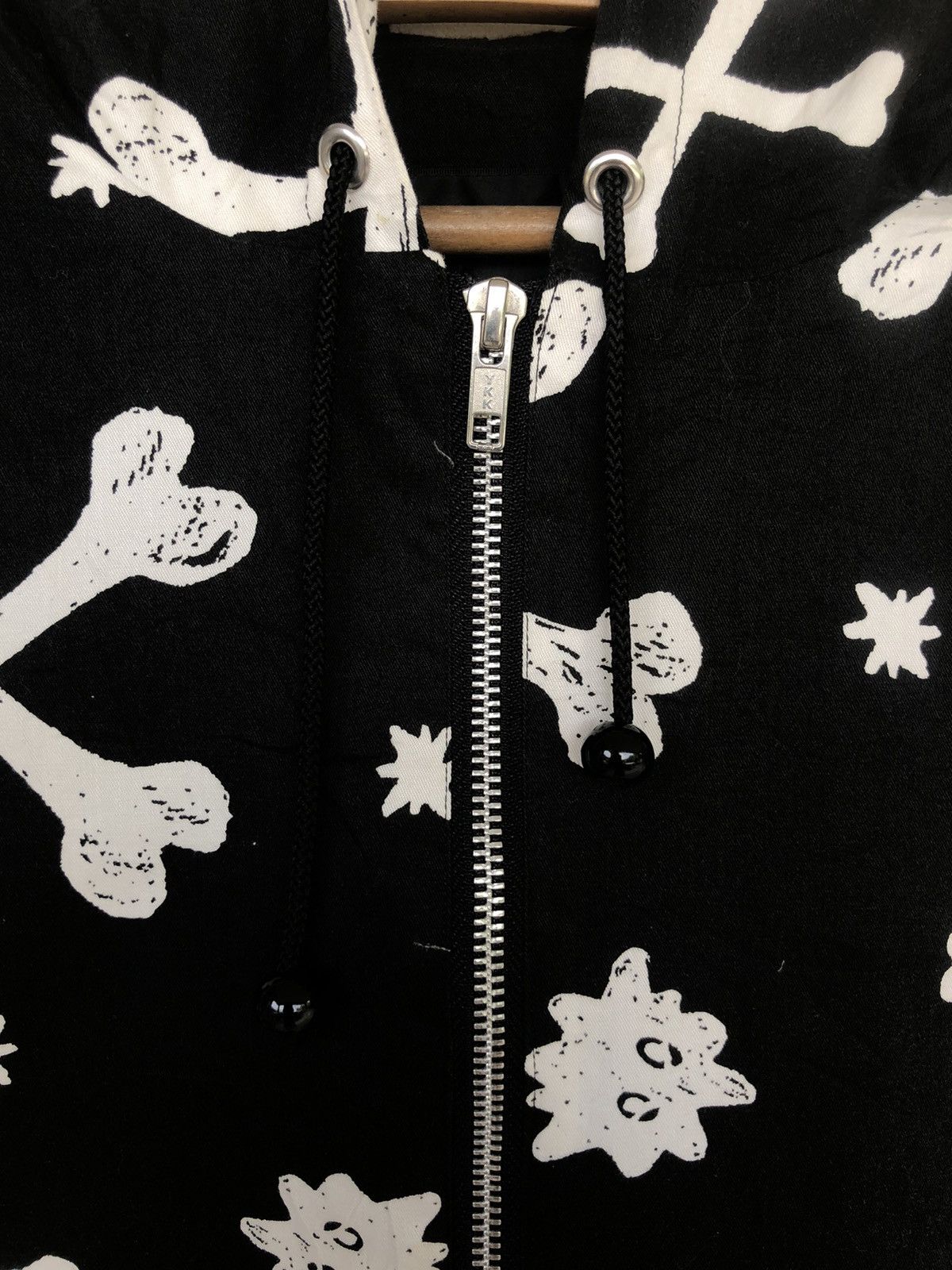 BERNINGS SHO SICK🔥Peace Now 🇯🇵 Skeleton ☠️ Jacquard Drawstring Parka Size US M / EU 48-50 / 2 - 6 Thumbnail