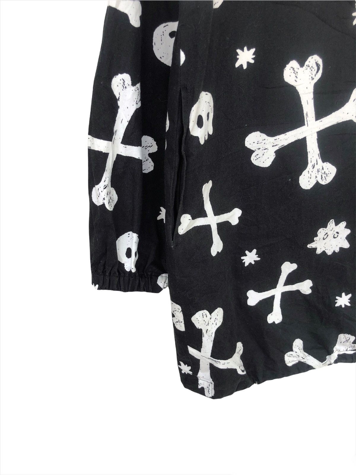 BERNINGS SHO SICK🔥Peace Now 🇯🇵 Skeleton ☠️ Jacquard Drawstring Parka Size US M / EU 48-50 / 2 - 5 Thumbnail