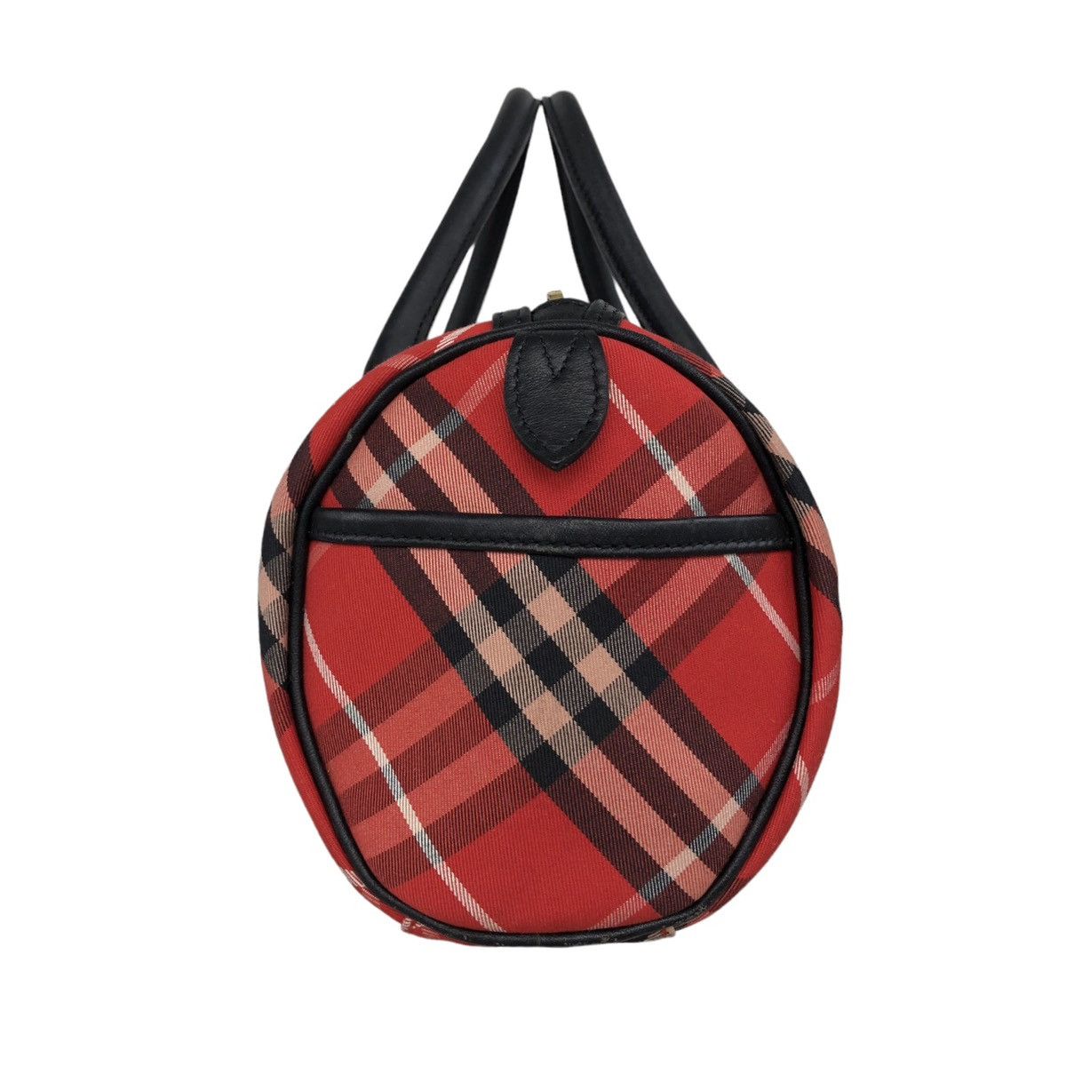 Burberry Burberry London Blue Label Checked Bowling Hand Leather Bag Size ONE SIZE - 8 Thumbnail