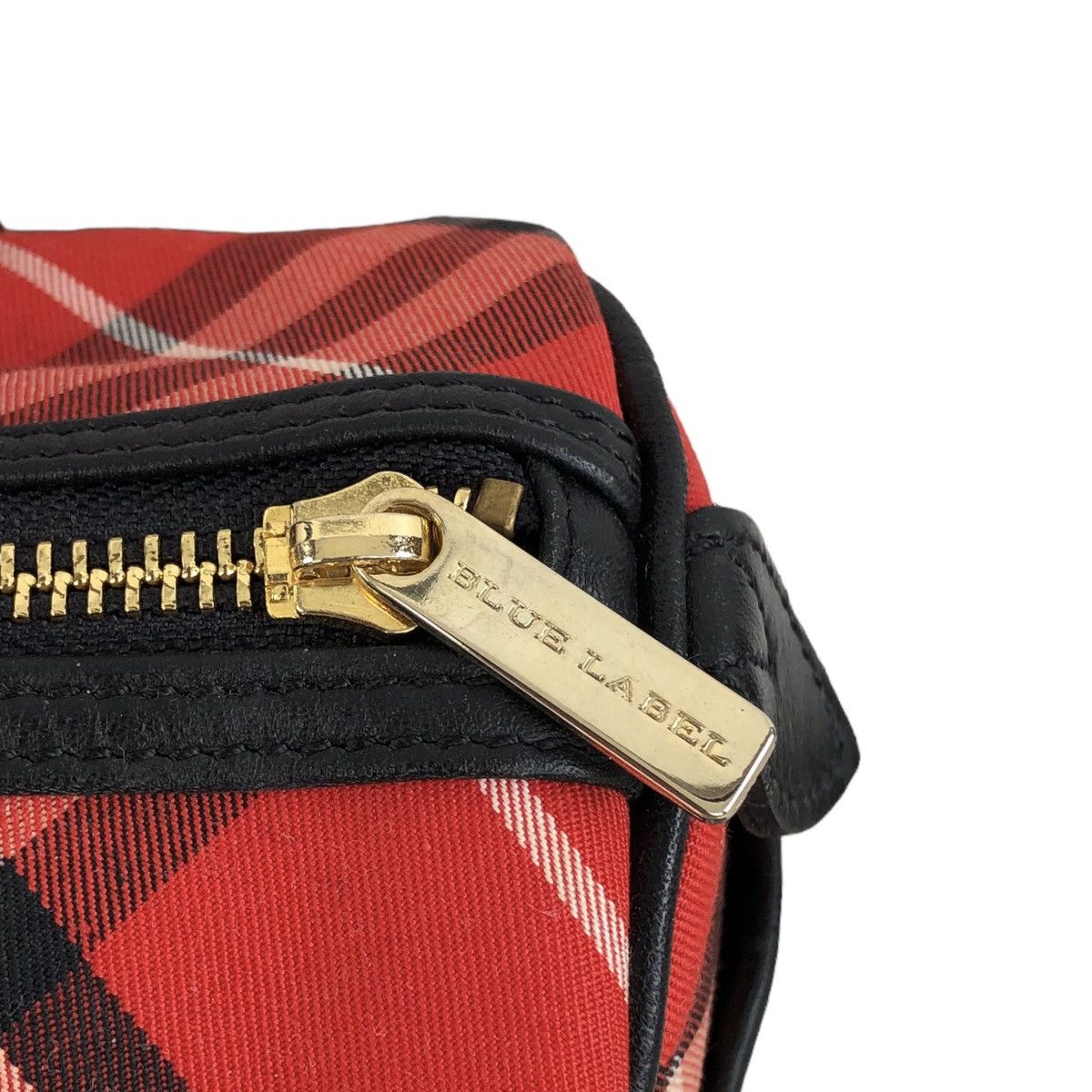 Burberry Burberry London Blue Label Checked Bowling Hand Leather Bag Size ONE SIZE - 12 Thumbnail