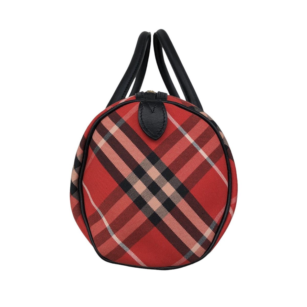 Burberry Burberry London Blue Label Checked Bowling Hand Leather Bag Size ONE SIZE - 9 Thumbnail
