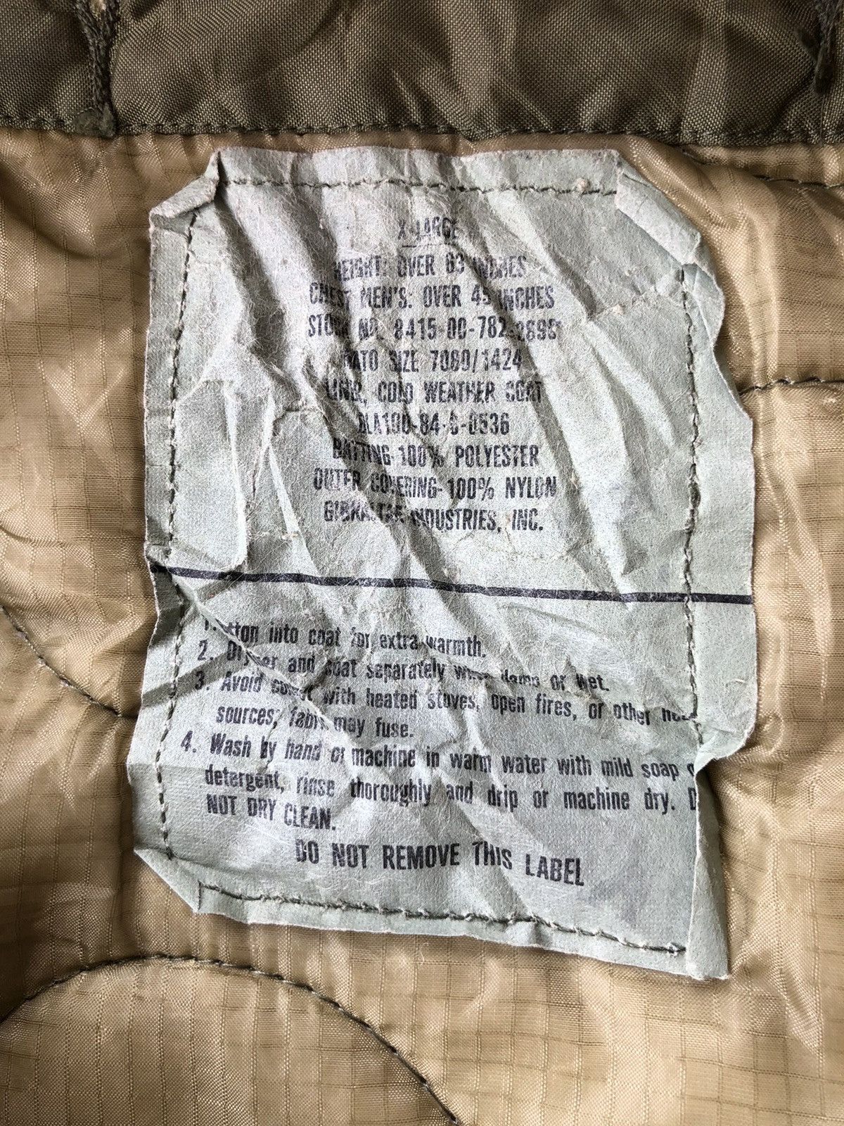 Vintage SICK🔥1984 Vintage Liner Coat Weather Quilt Coat Jacket Size US XL / EU 56 / 4 - 4 Thumbnail